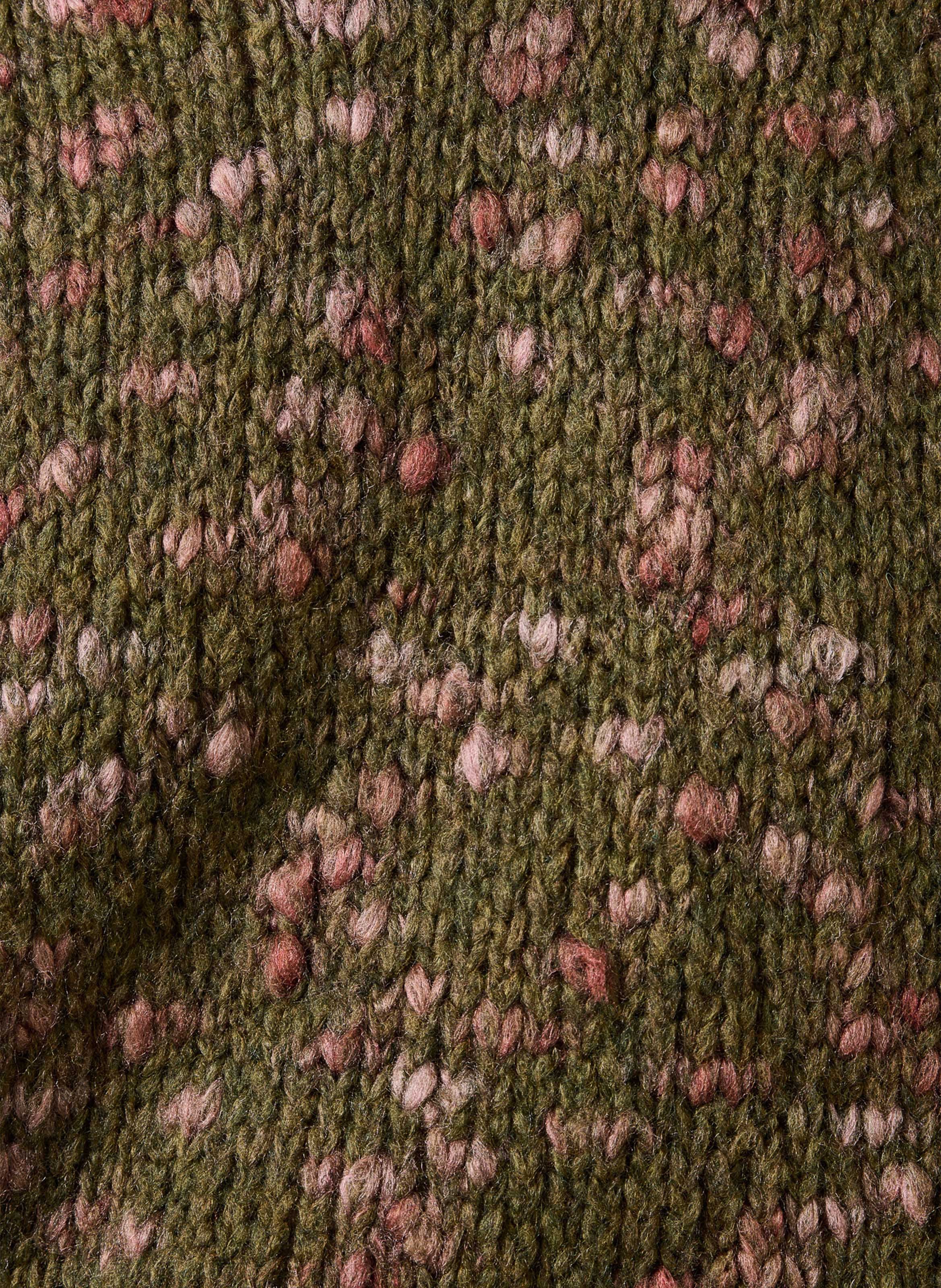 Oversized gebreide trui met opstaande kraag LA FEE MARABOUTEE Groen