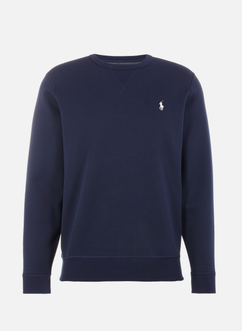 Straight sweatshirt in cotton and recycled polyester BluePOLO RALPH LAUREN 