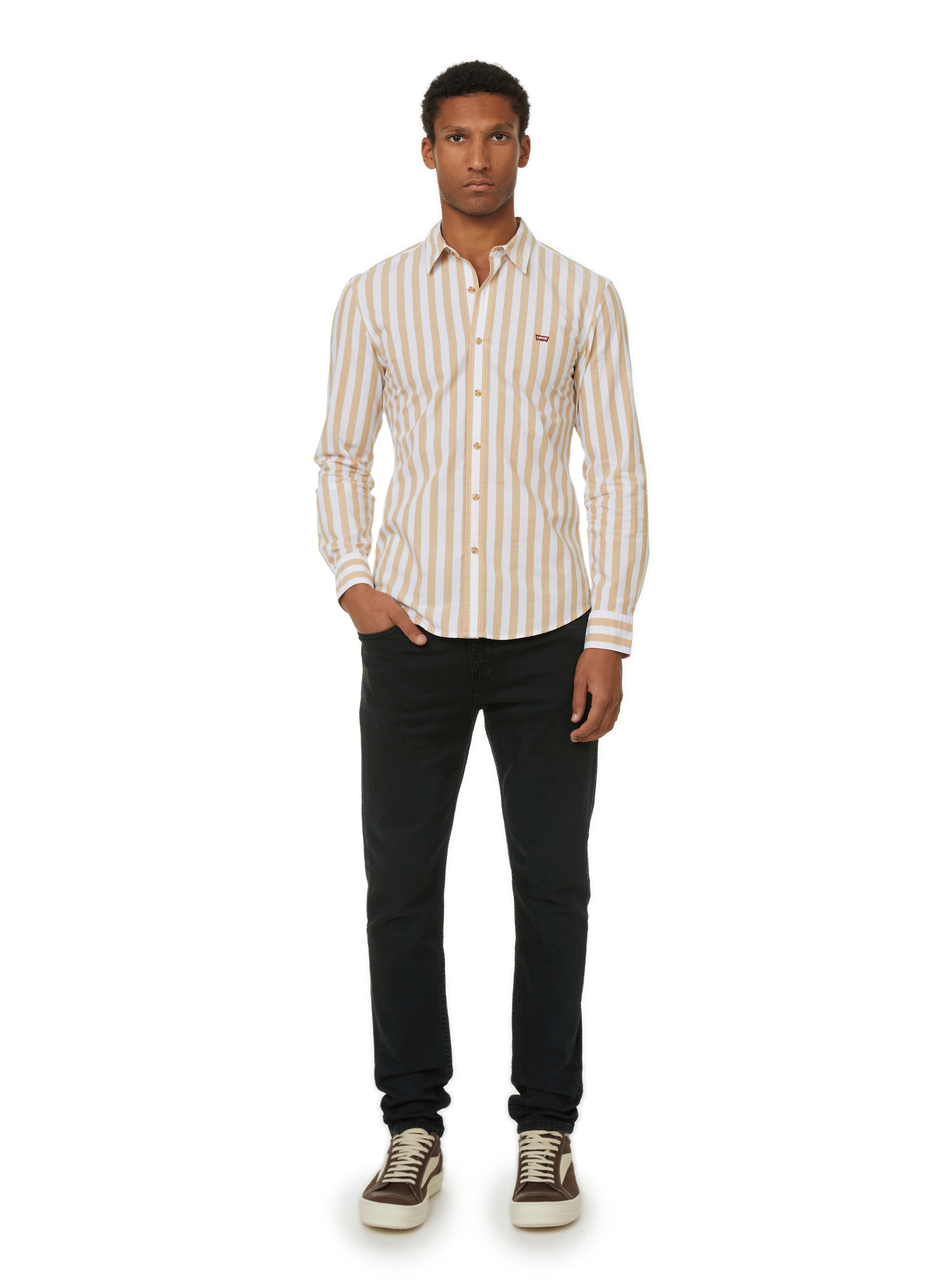 Slim fit 512 jeans van katoen LEVI'S Zwart
