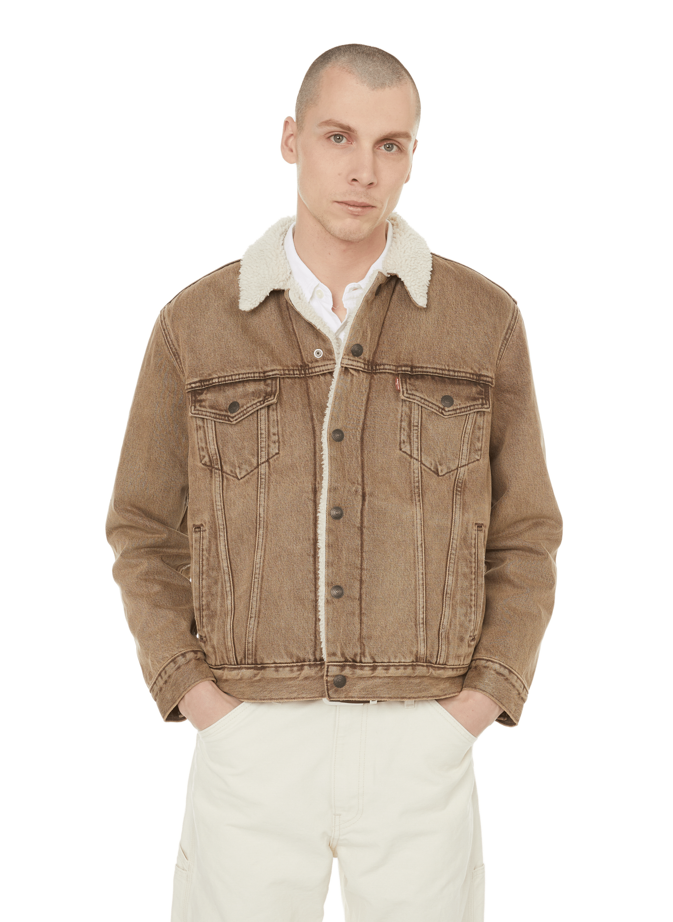 Gefütterte Jeansjacke LEVI'S Beige