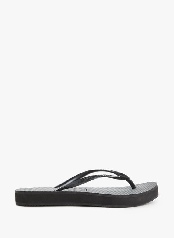 Slim flatform flip flops Black Havaianas Women