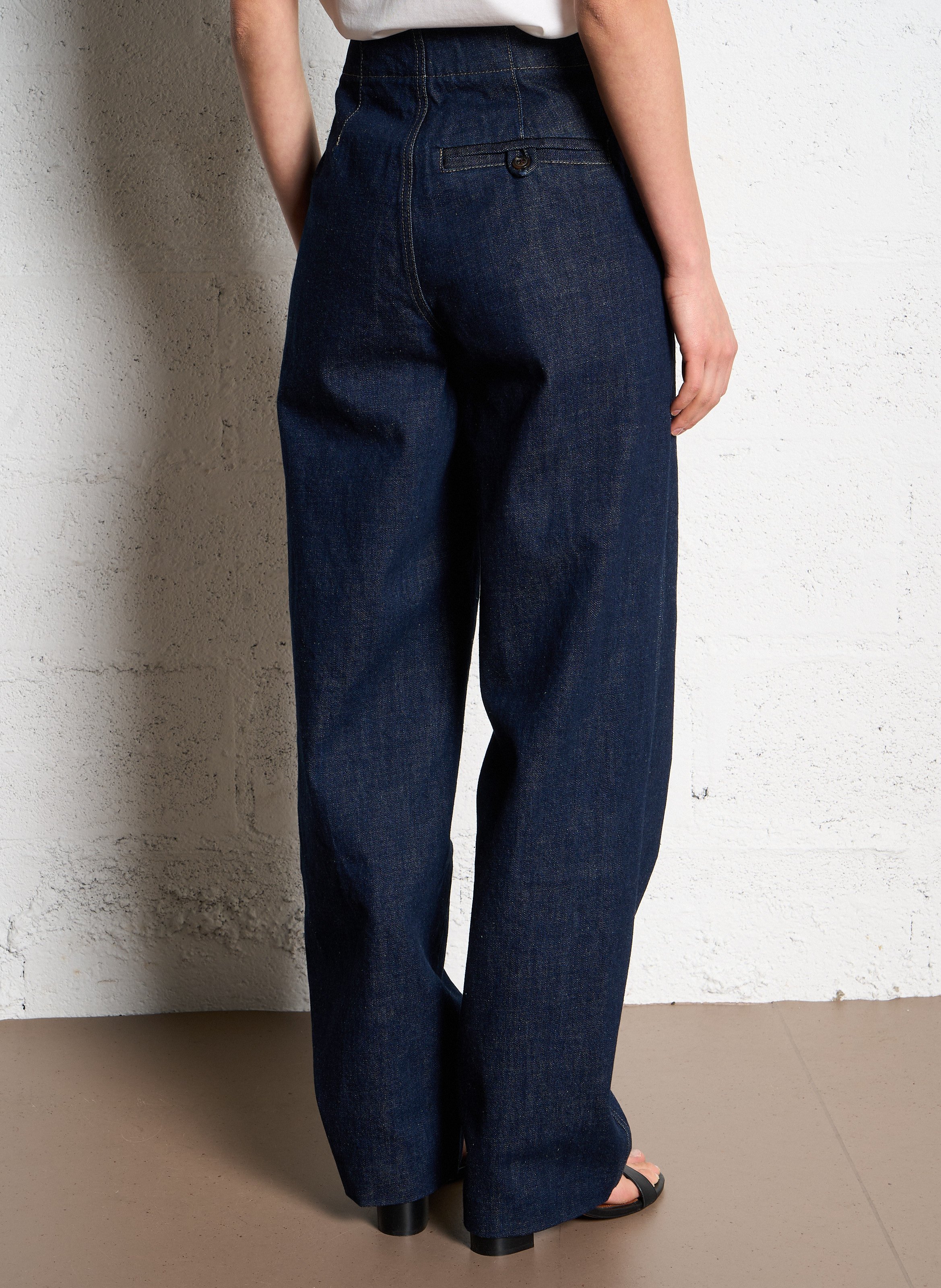 Jean large en coton bio blair SOEUR Bleu