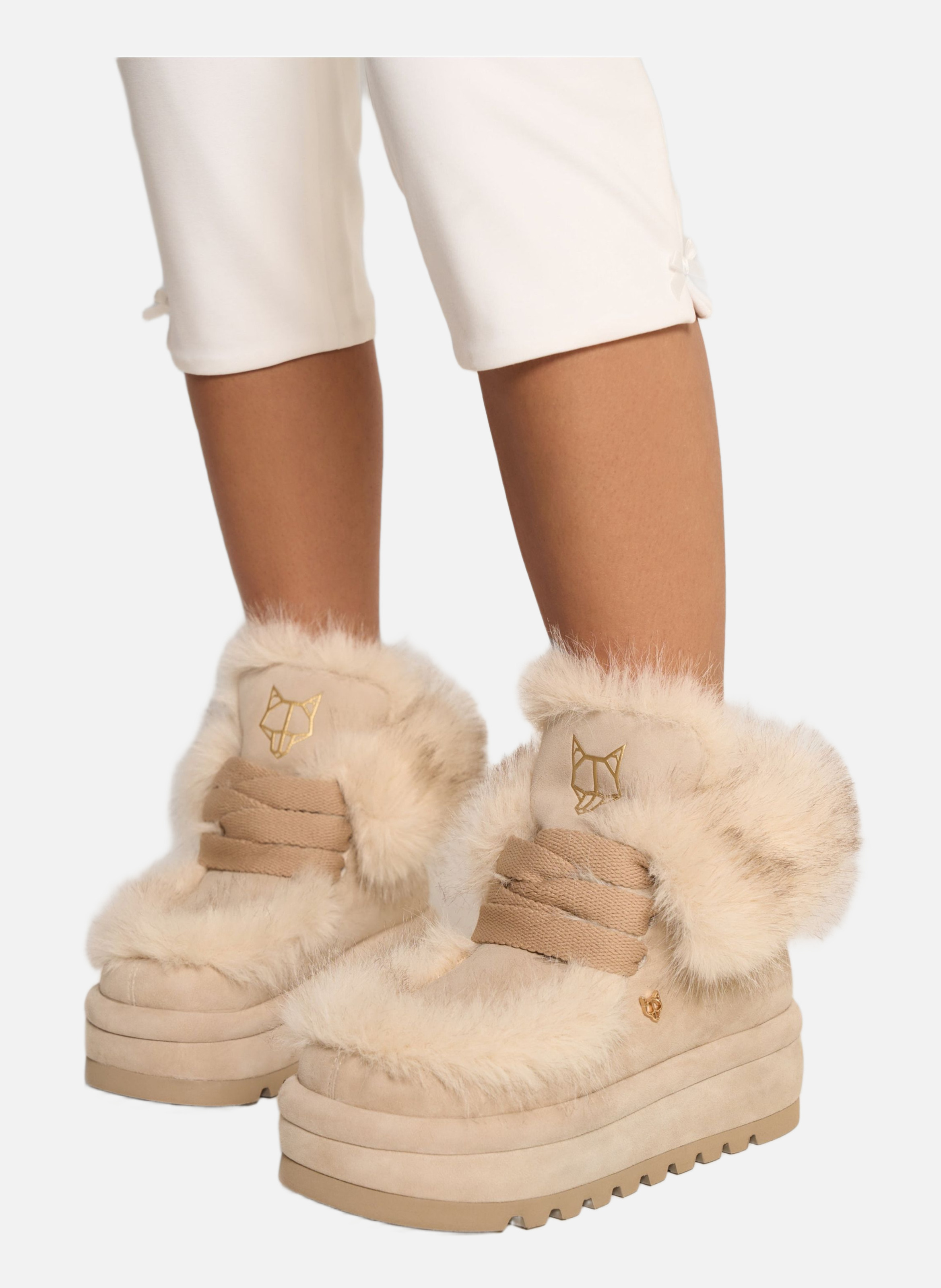 Bottes bambi NAKED WOLFE Beige