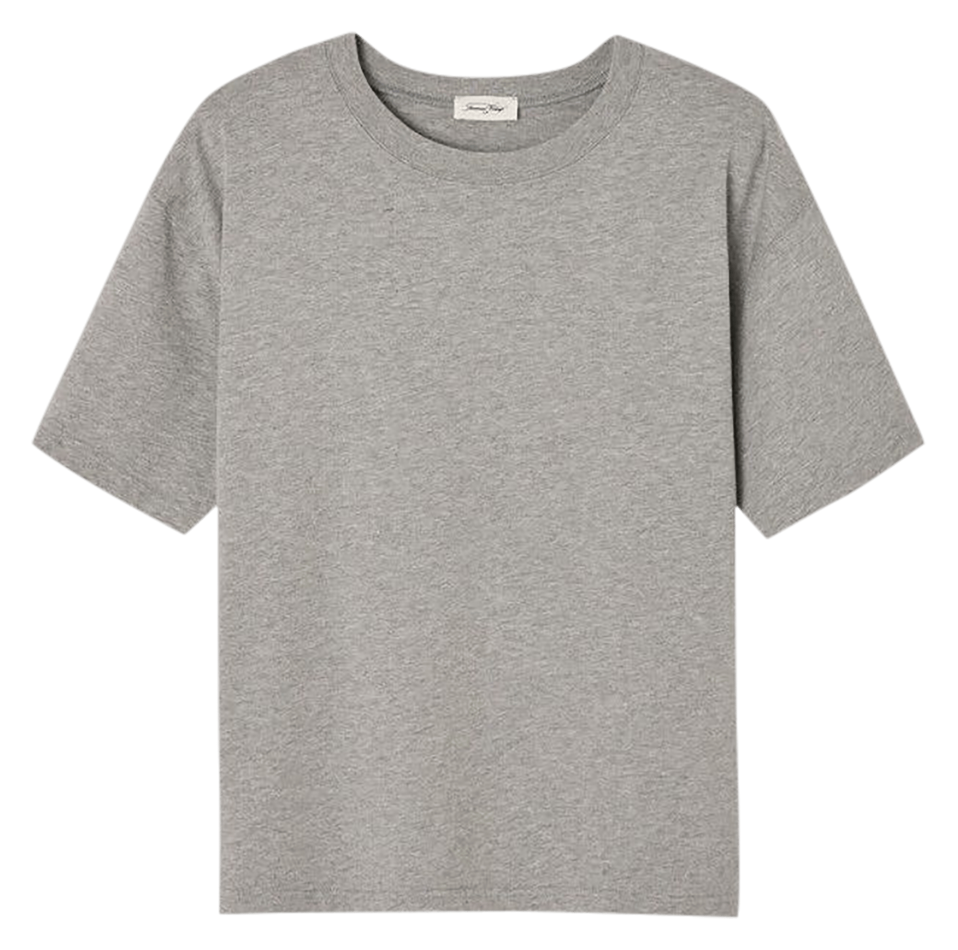 Tee-shirt ample col rond en coton fizvalley AMERICAN VINTAGE Gris