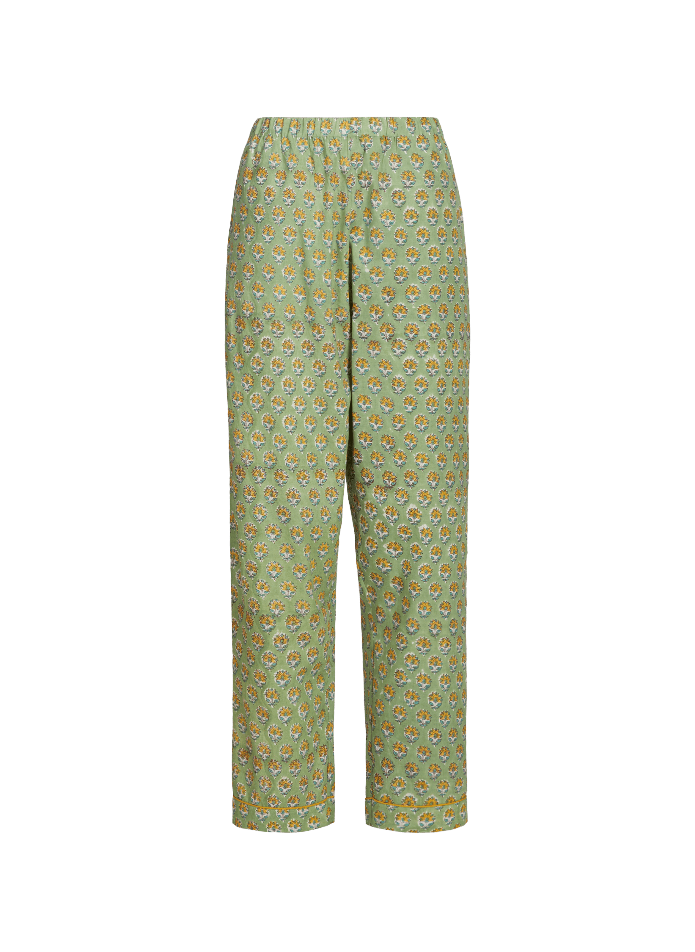 Ensemble pyjama imprimé en coton GERMAINE DES PRÉS Vert