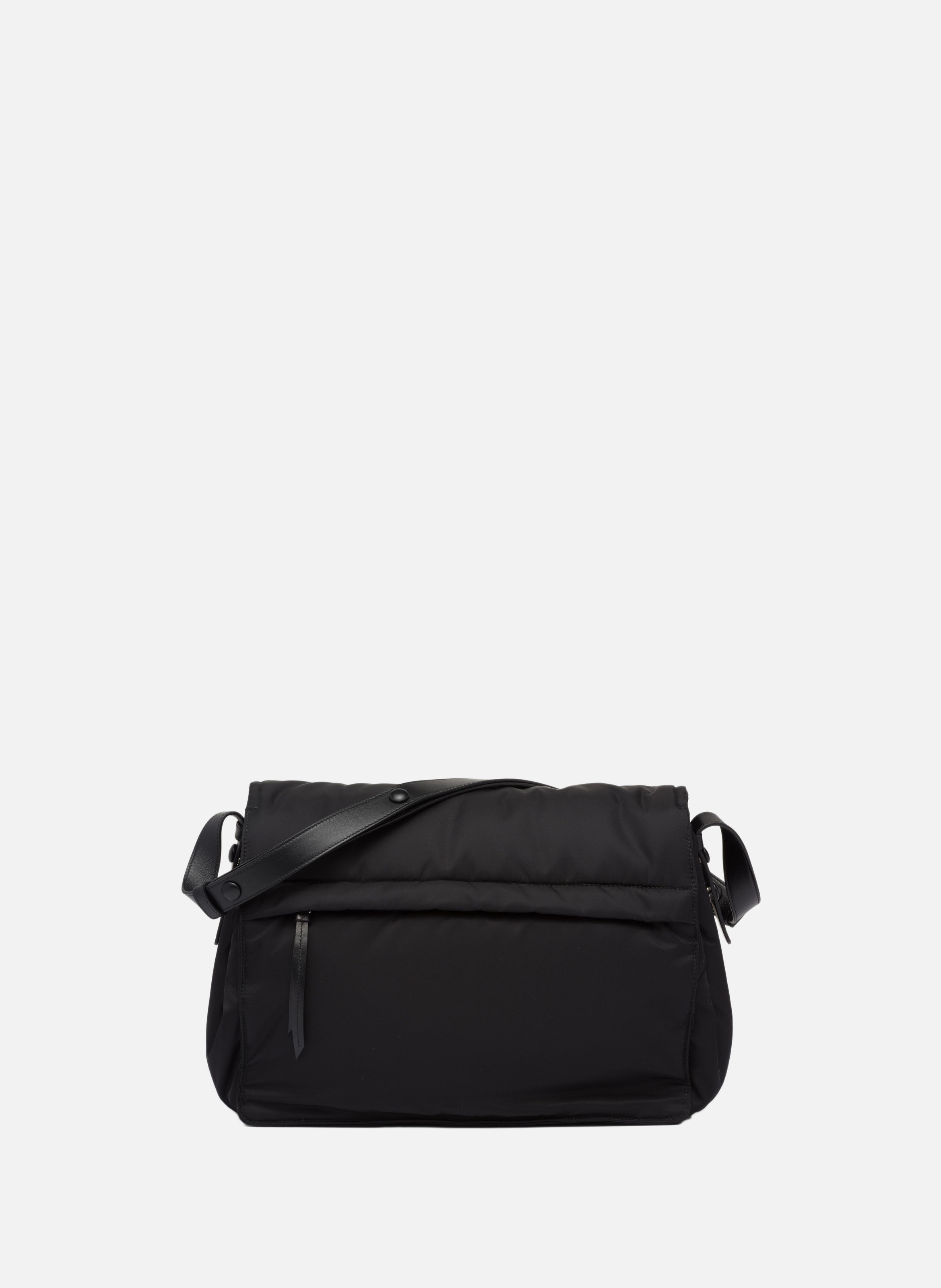 Grand sac porté épaule prada traveller en re-nylon PRADA Noir