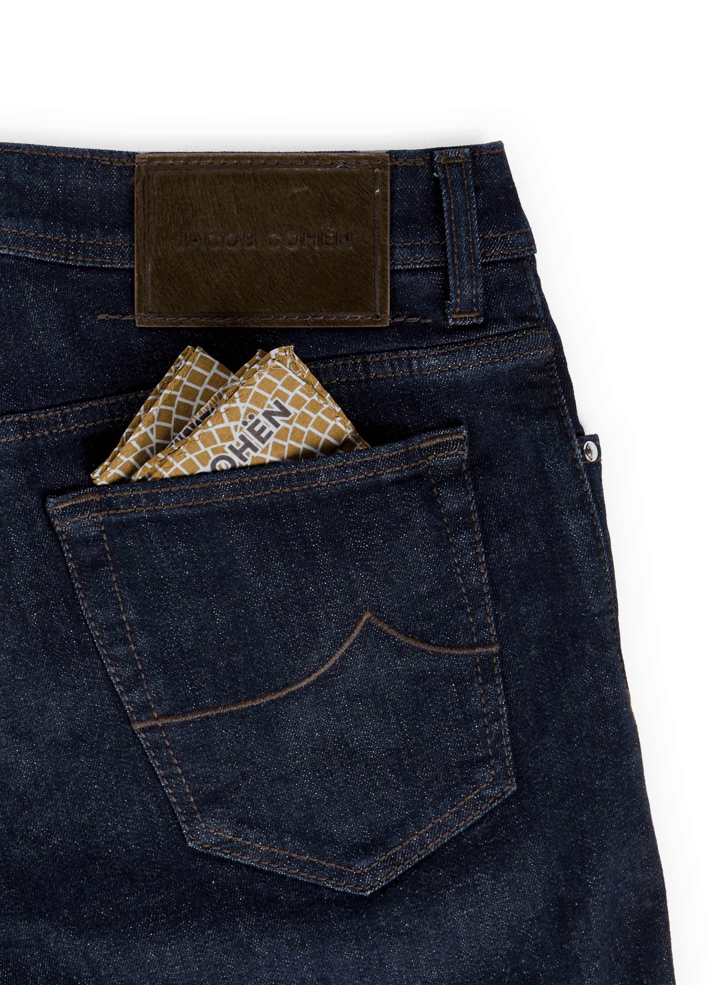 Cotton-blend slim-fit jeans JACOB COHEN Blue