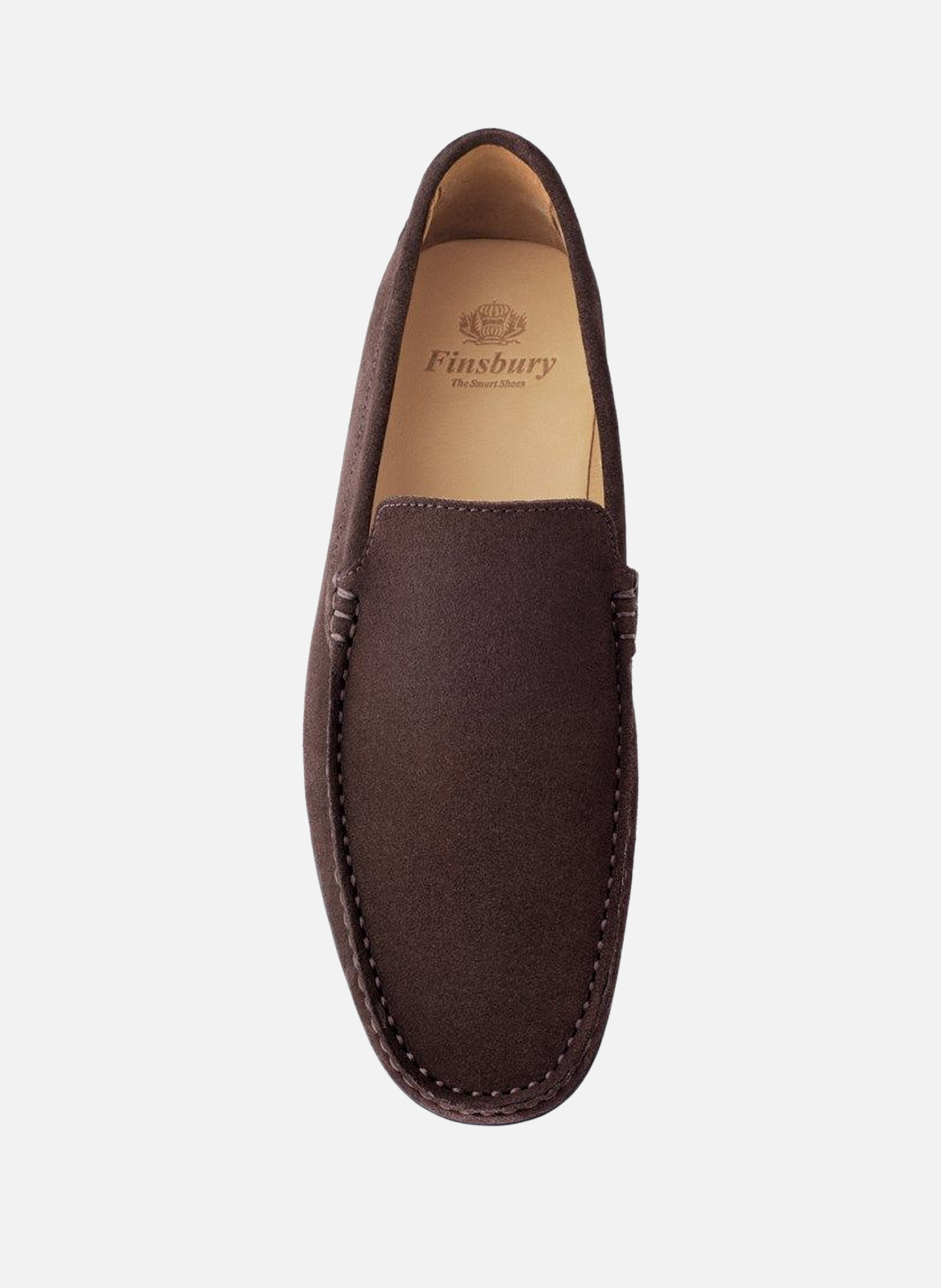 Mocassins daim dandy FINSBURY Marron