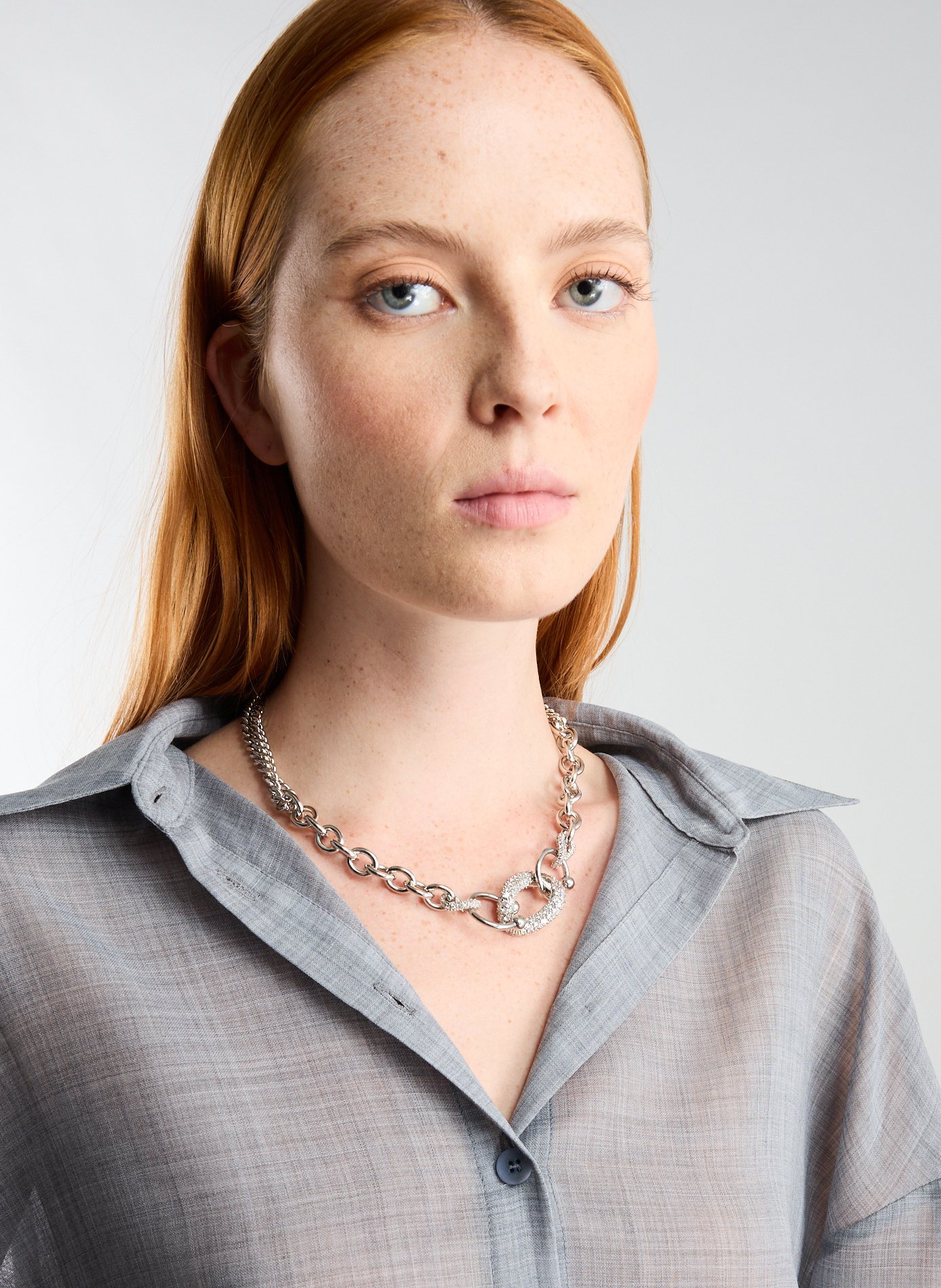 Collier Phoebe JUSTINE CLENQUET Argent