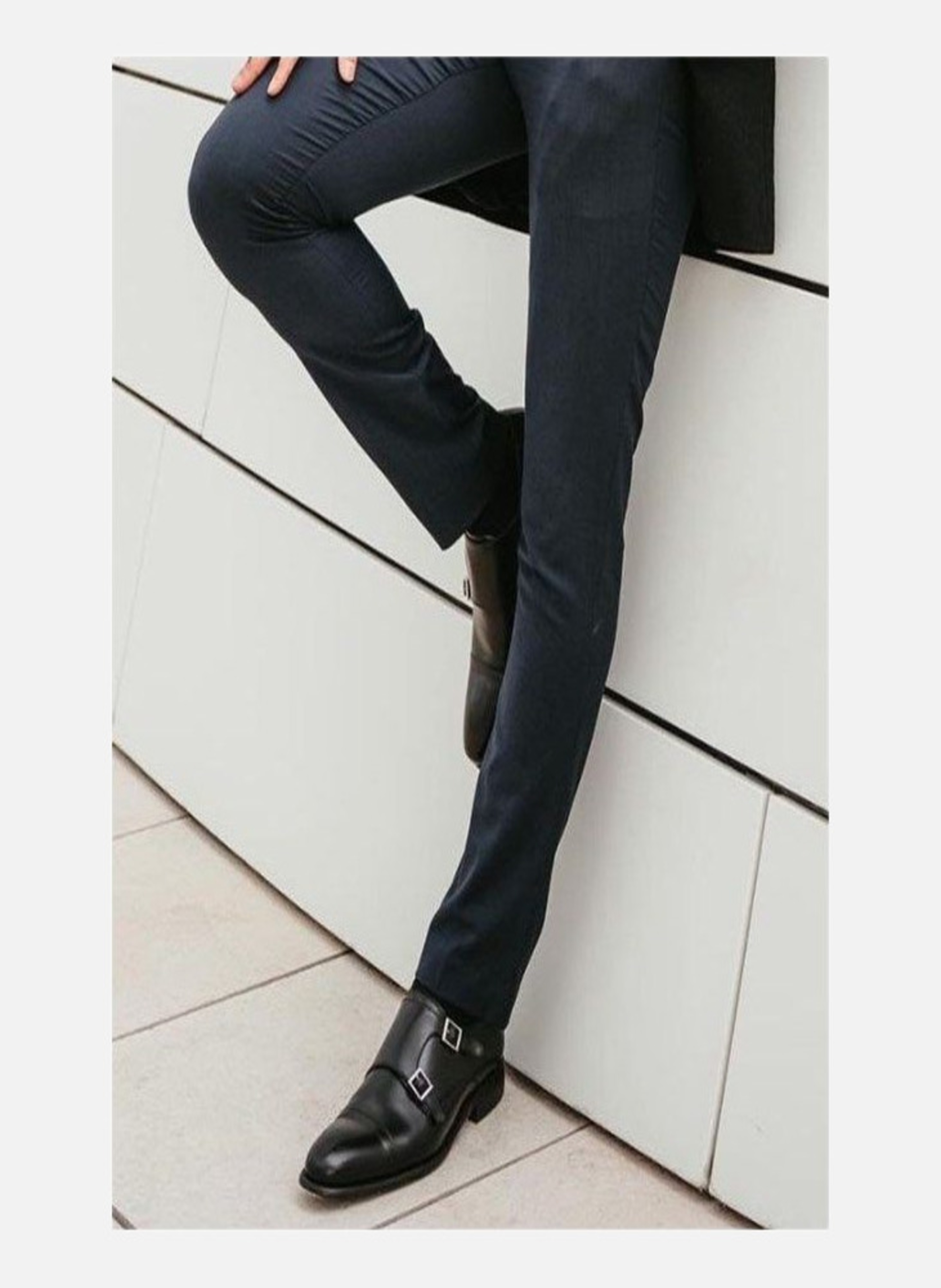 Chaussure monk en cuir cambridge FINSBURY Noir