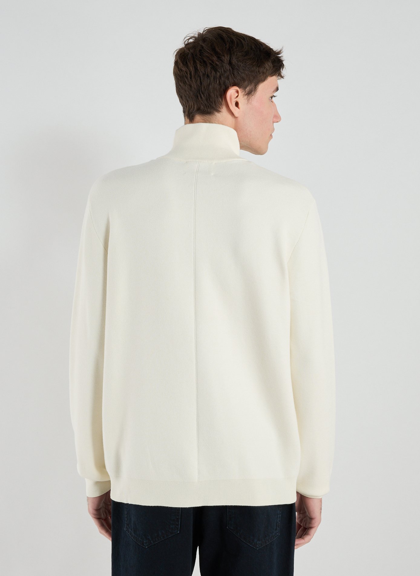 Straight fit high neck sweater GERTRUDE ET GASTON Beige