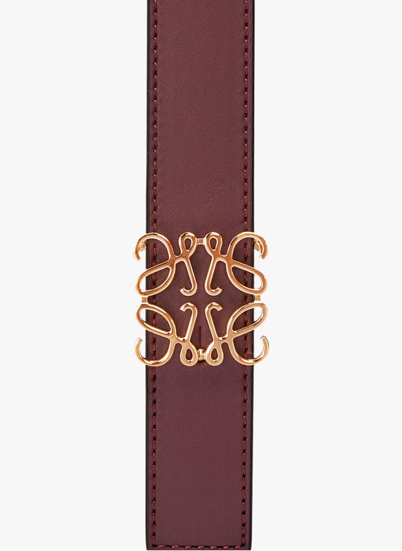 Ceinture réversible Anagram en cuir de veau | Rouge by LOEWE Ceinture réversible Anagram en cuir de veau Rouge