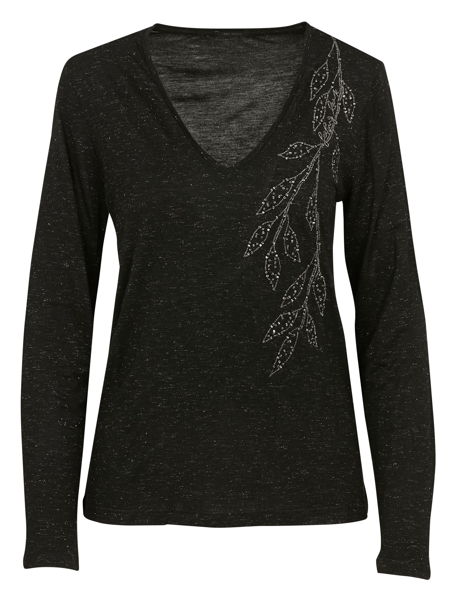 Tee-shirt droit pailleté IKKS Noir