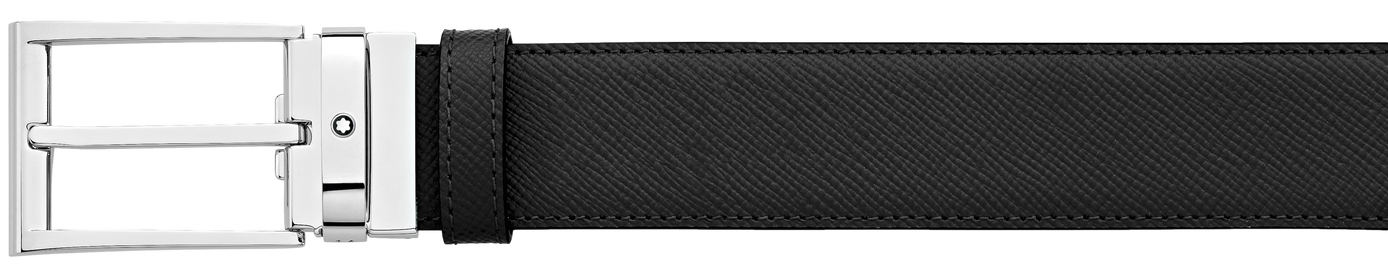 Reversible leather belt MONTBLANC Black