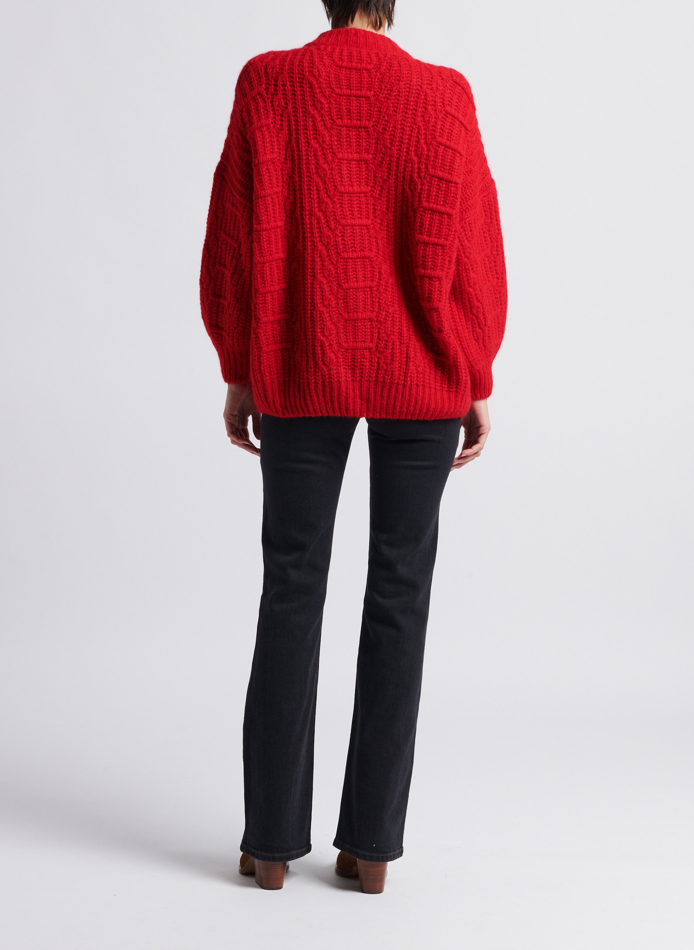 Pantalon boot-cut en jean ross BA&SH Noir