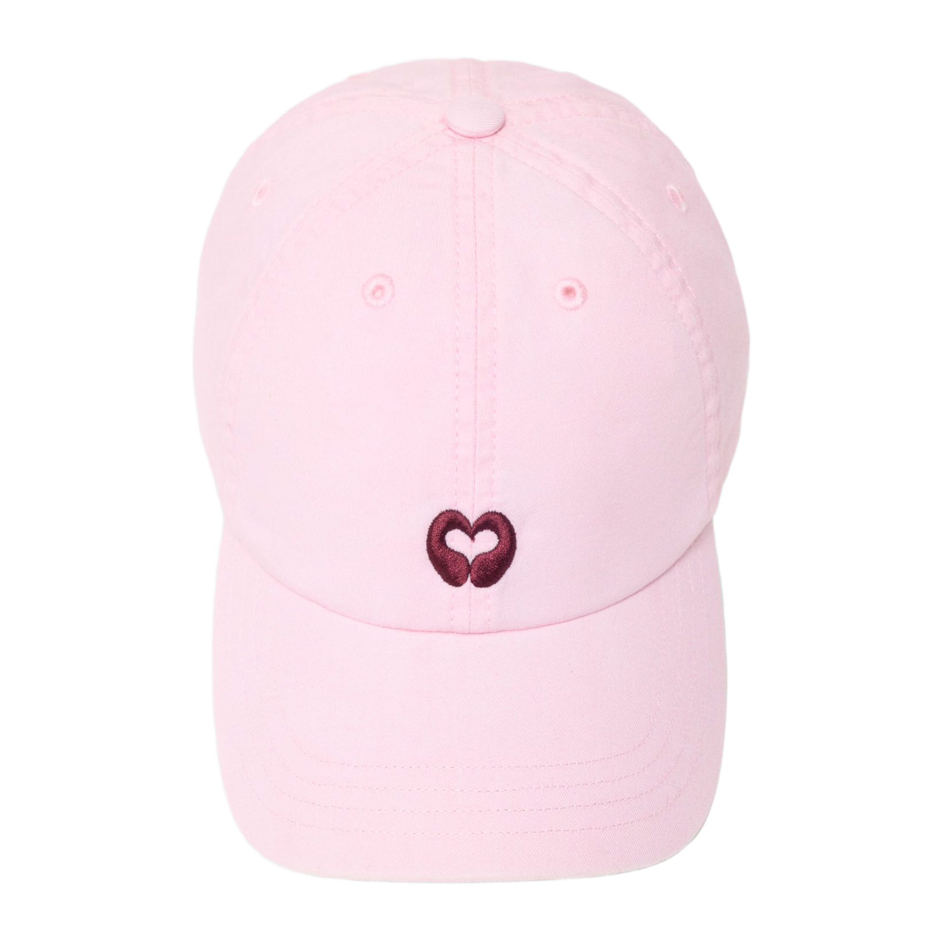 Casquette brodée en coton MAJE Rose