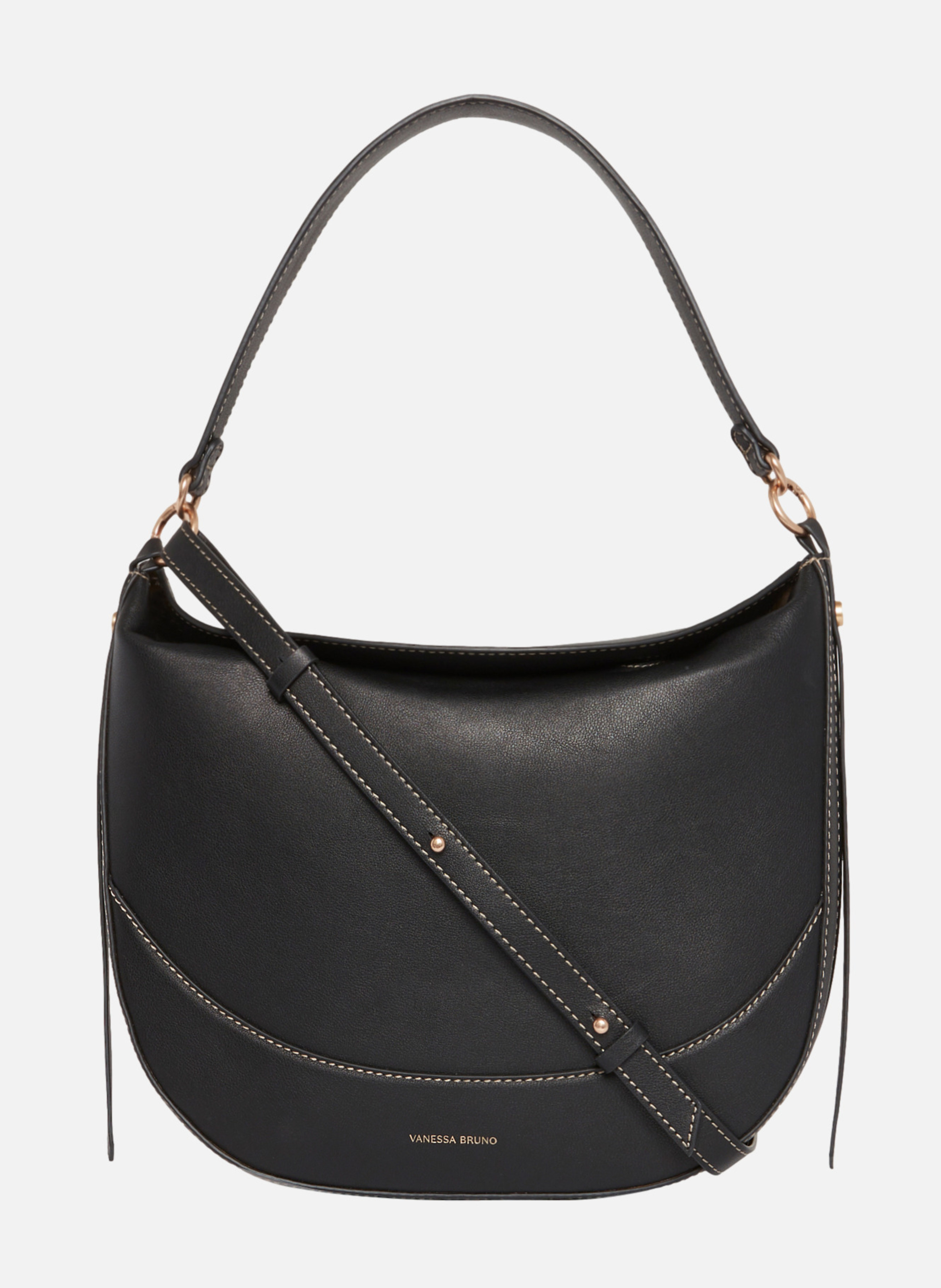 Grand sac daily en cuir VANESSA BRUNO Noir