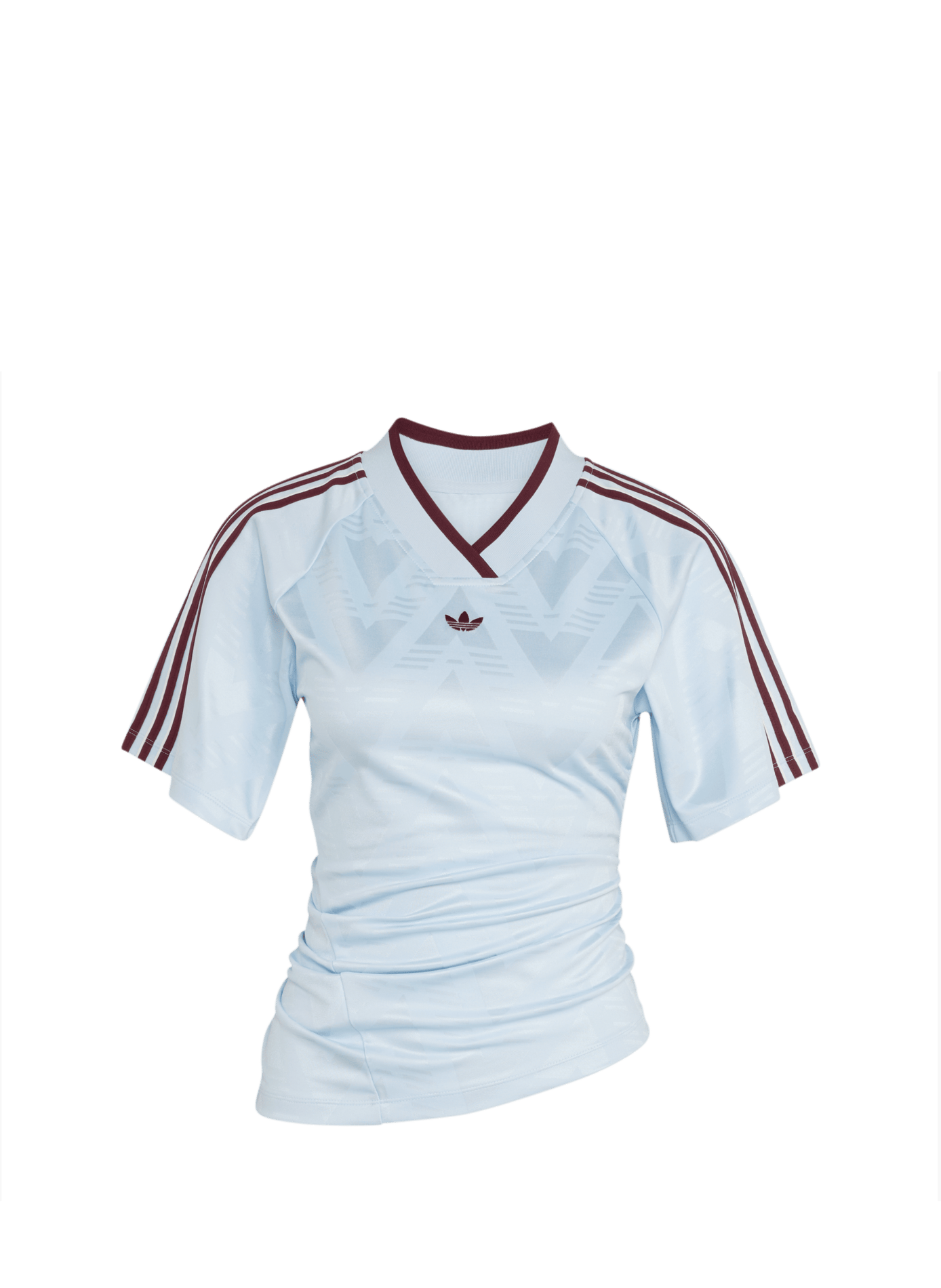 Asymmetric Logo T-shirt Hem ADIDAS Blue