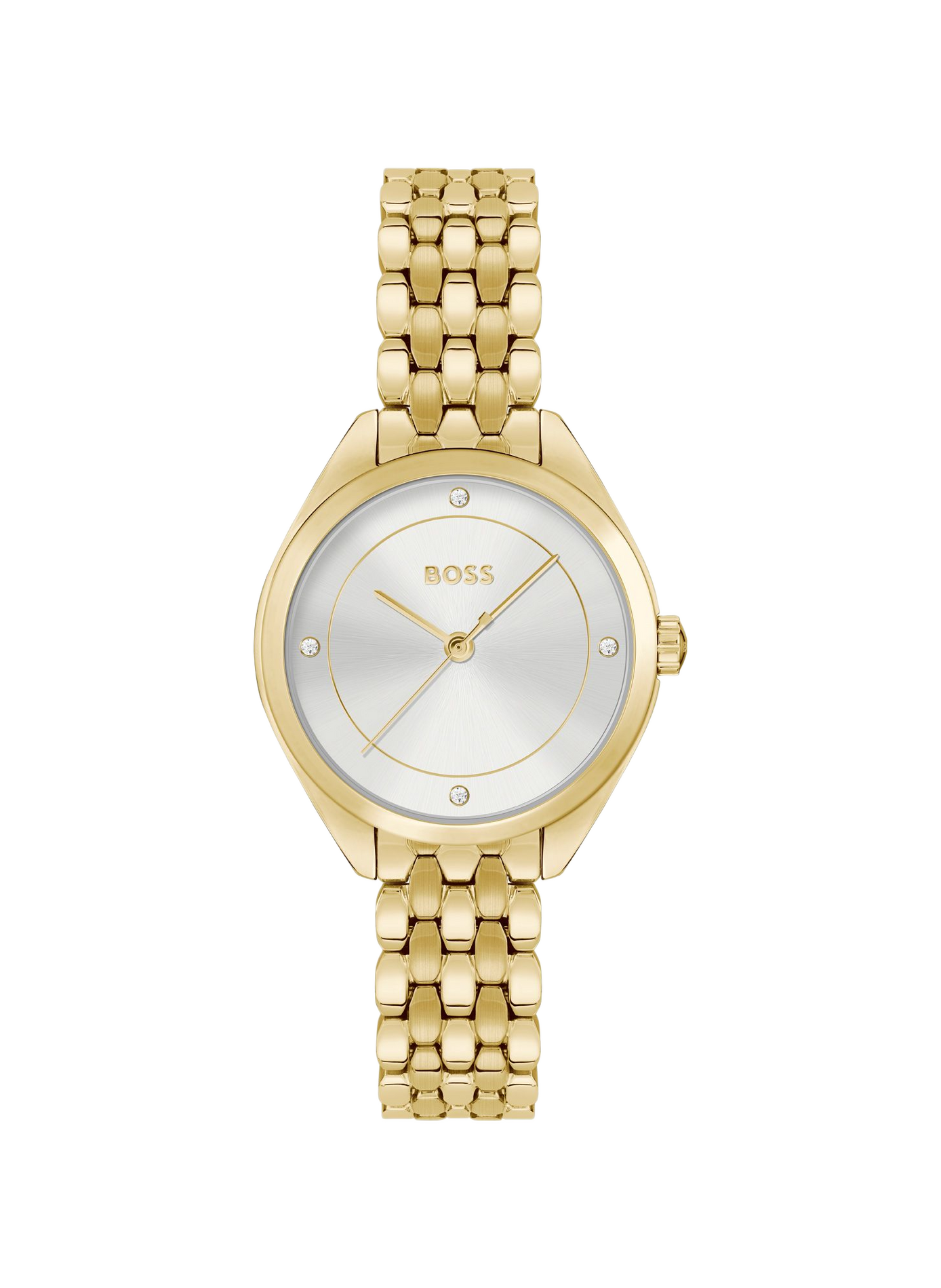 Mae quartz watch in stainless steel BOSS MONTRES White