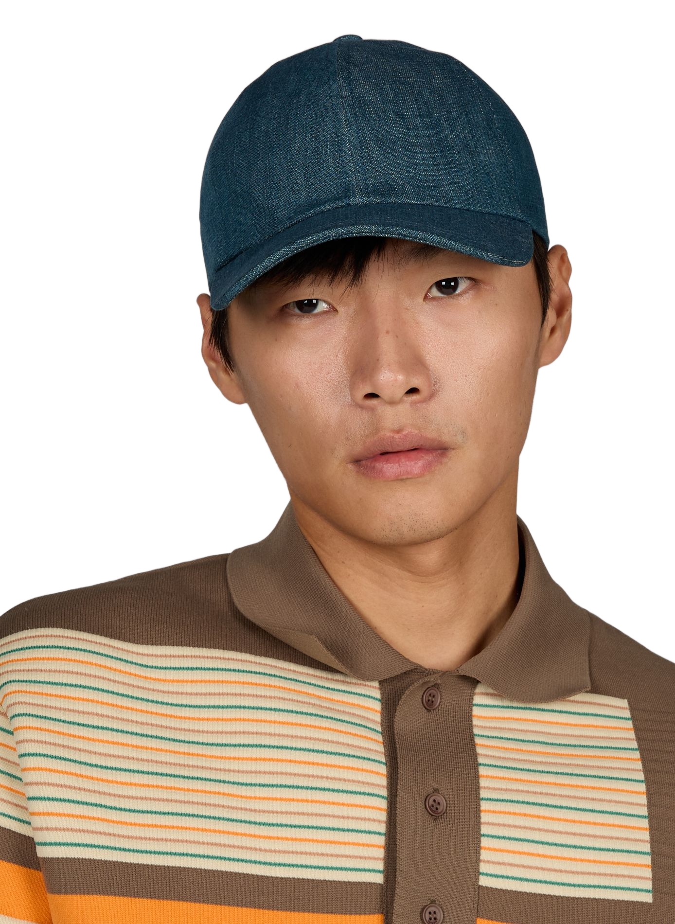 Gorra de algodón denim LAFAURIE Verde