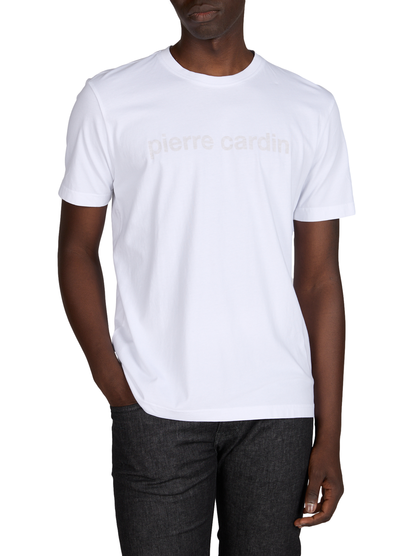 Maglietta a maniche corte in cotone PIERRE CARDIN Bianco