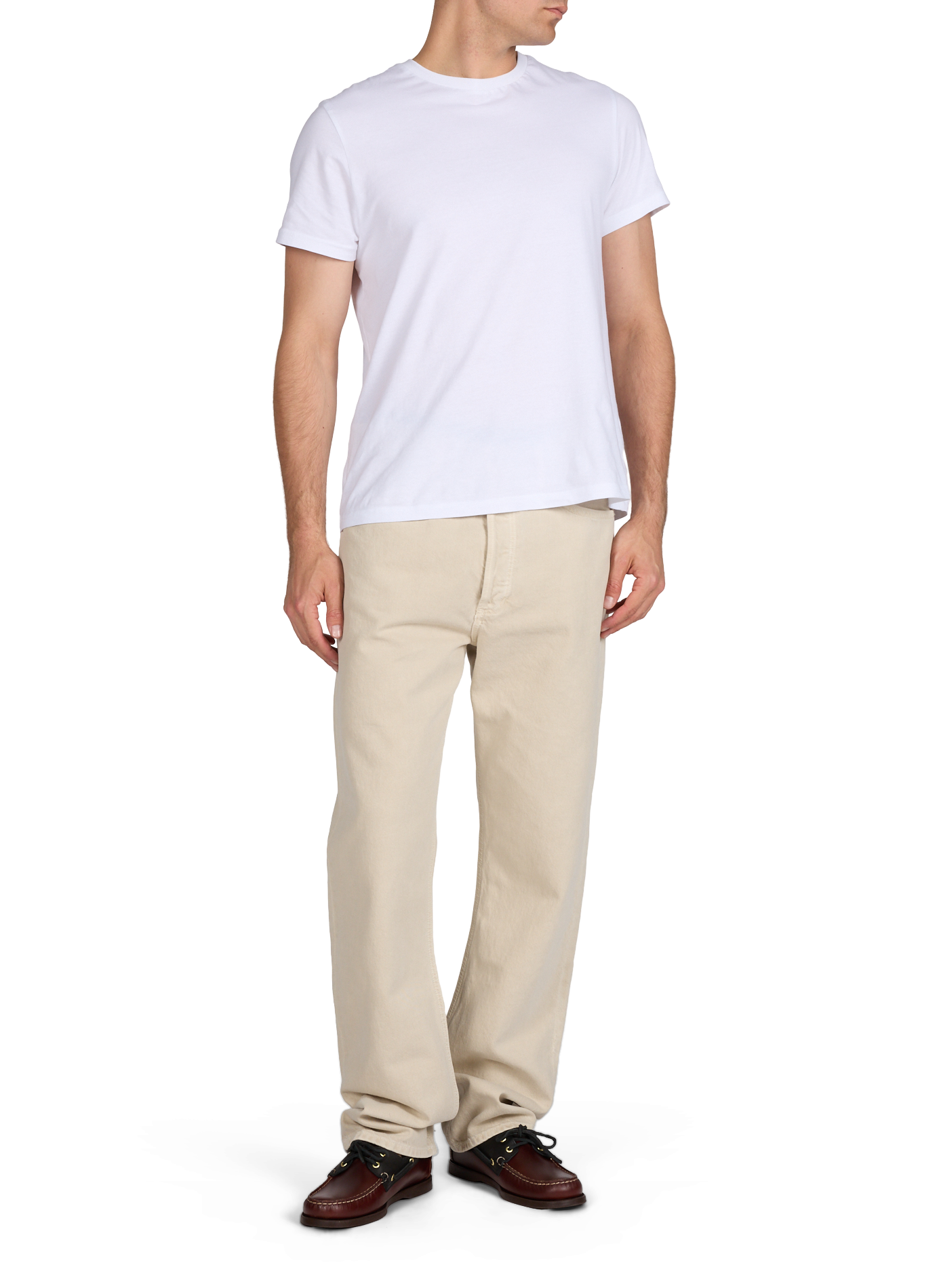 Jeans dritti in cotone AGOLDE Beige