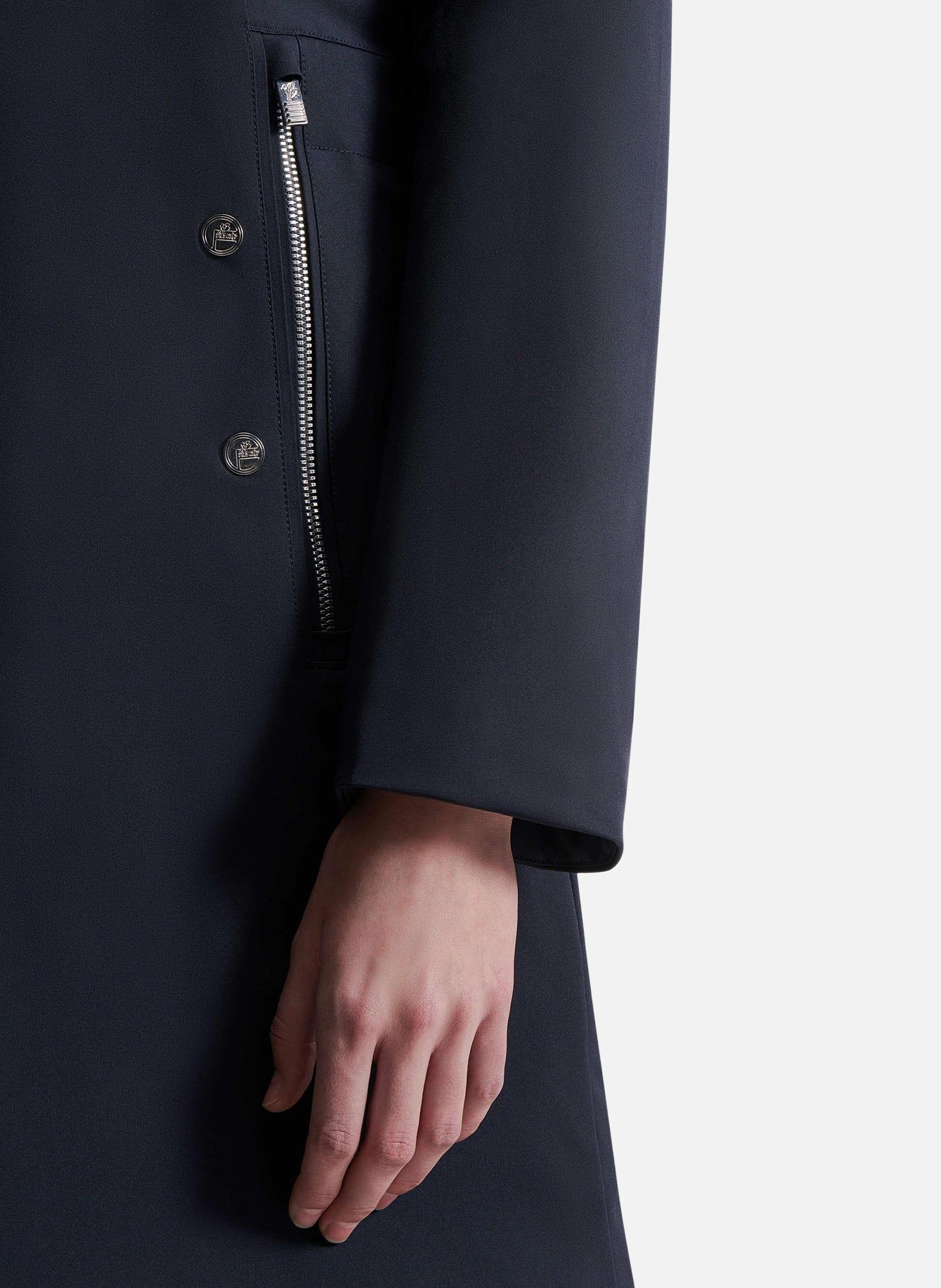 Manteau misha col montant coupe regular FUSALP Bleu