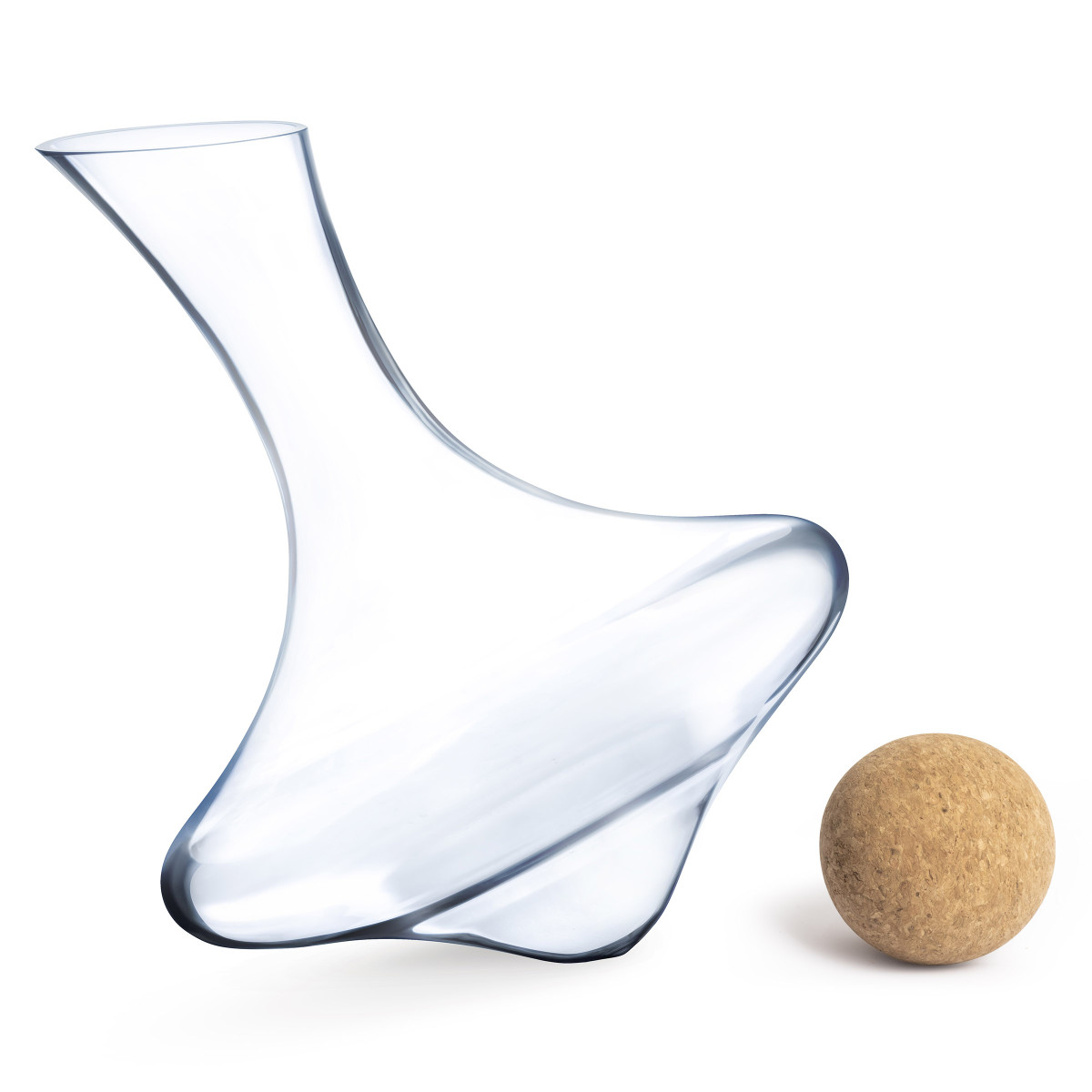 Toupie - carafe 1.3 l avec bouchon en bois COUZON Transparent