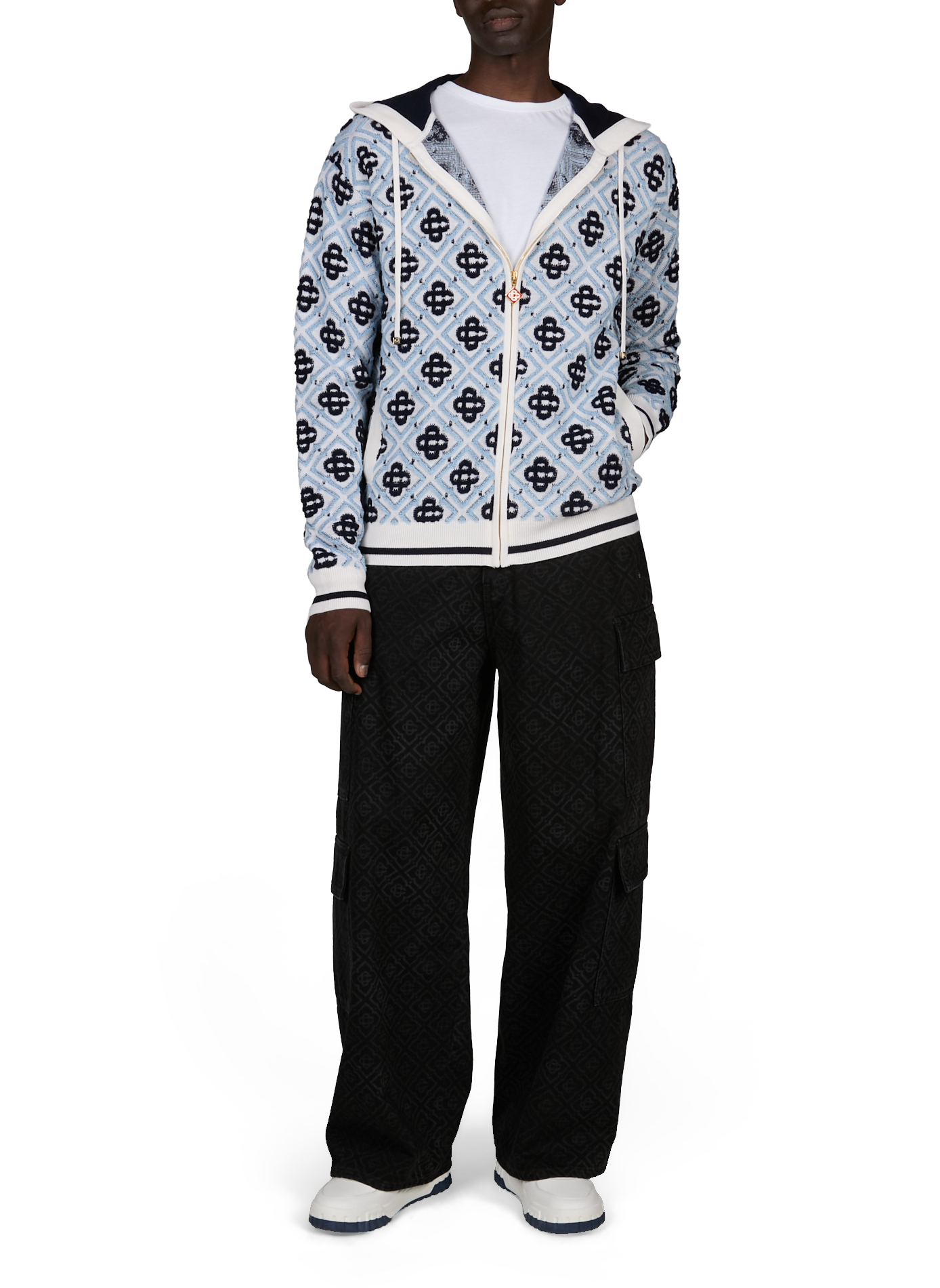 Gilet col zippé CASABLANCA PARIS Multicolore
