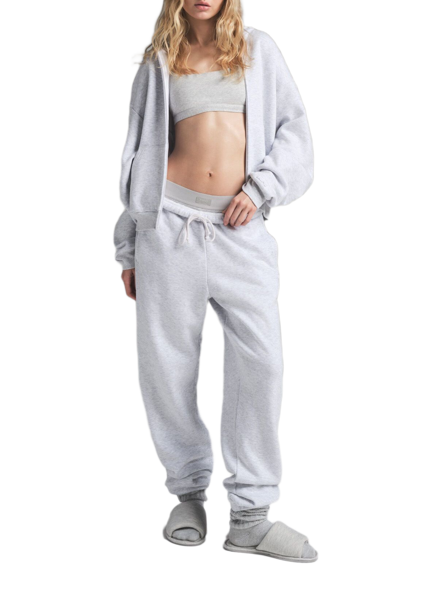 Baumwoll-Sweatshirt SKIMS Grau