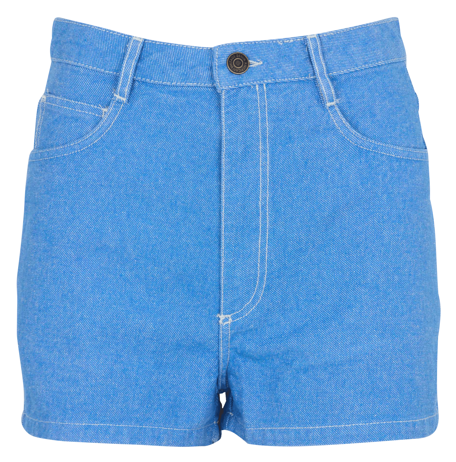 Short ajusté court uni pusway AMERICAN VINTAGE Bleu