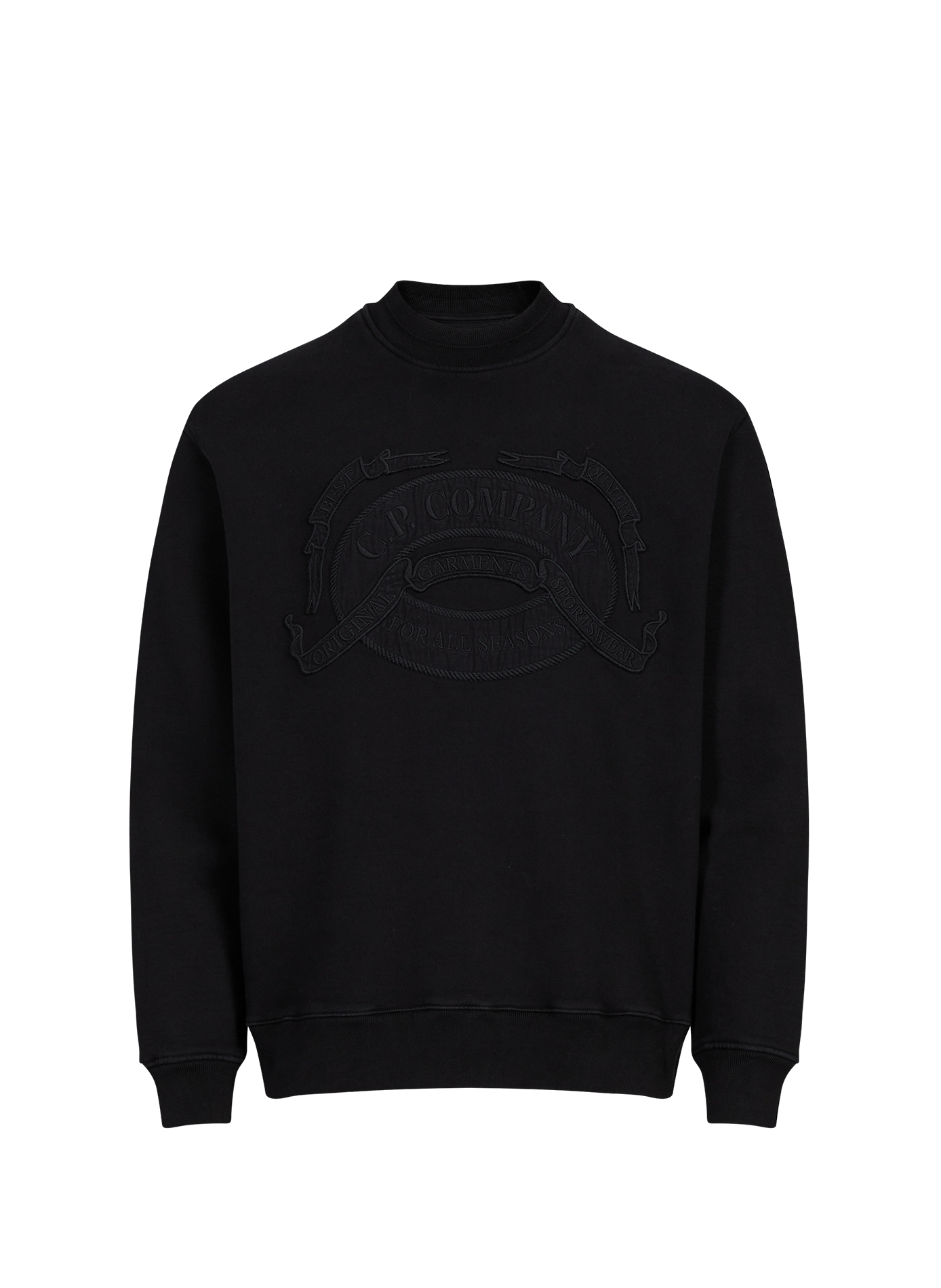 Sweat sérigraphié en coton CP COMPANY Noir