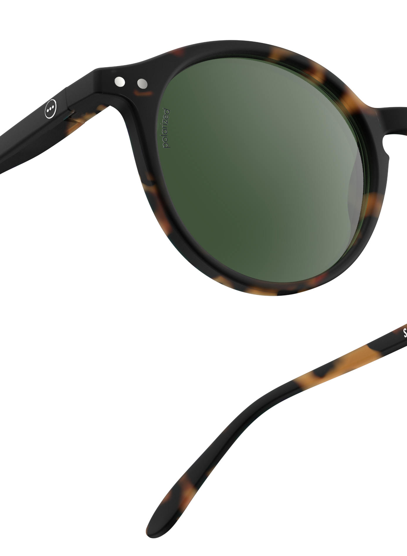 Round tie-dye sunglasses IZIPIZI Brown