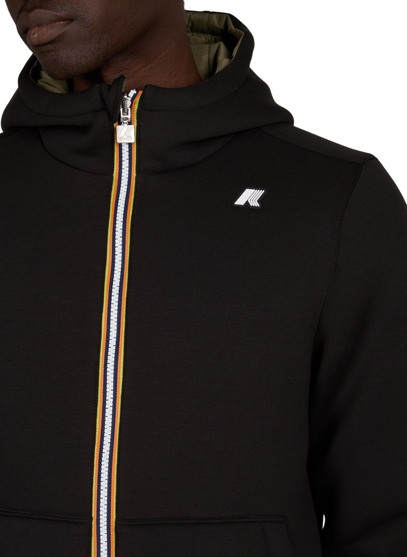 High-neck sweatshirt K-WAY Khaki