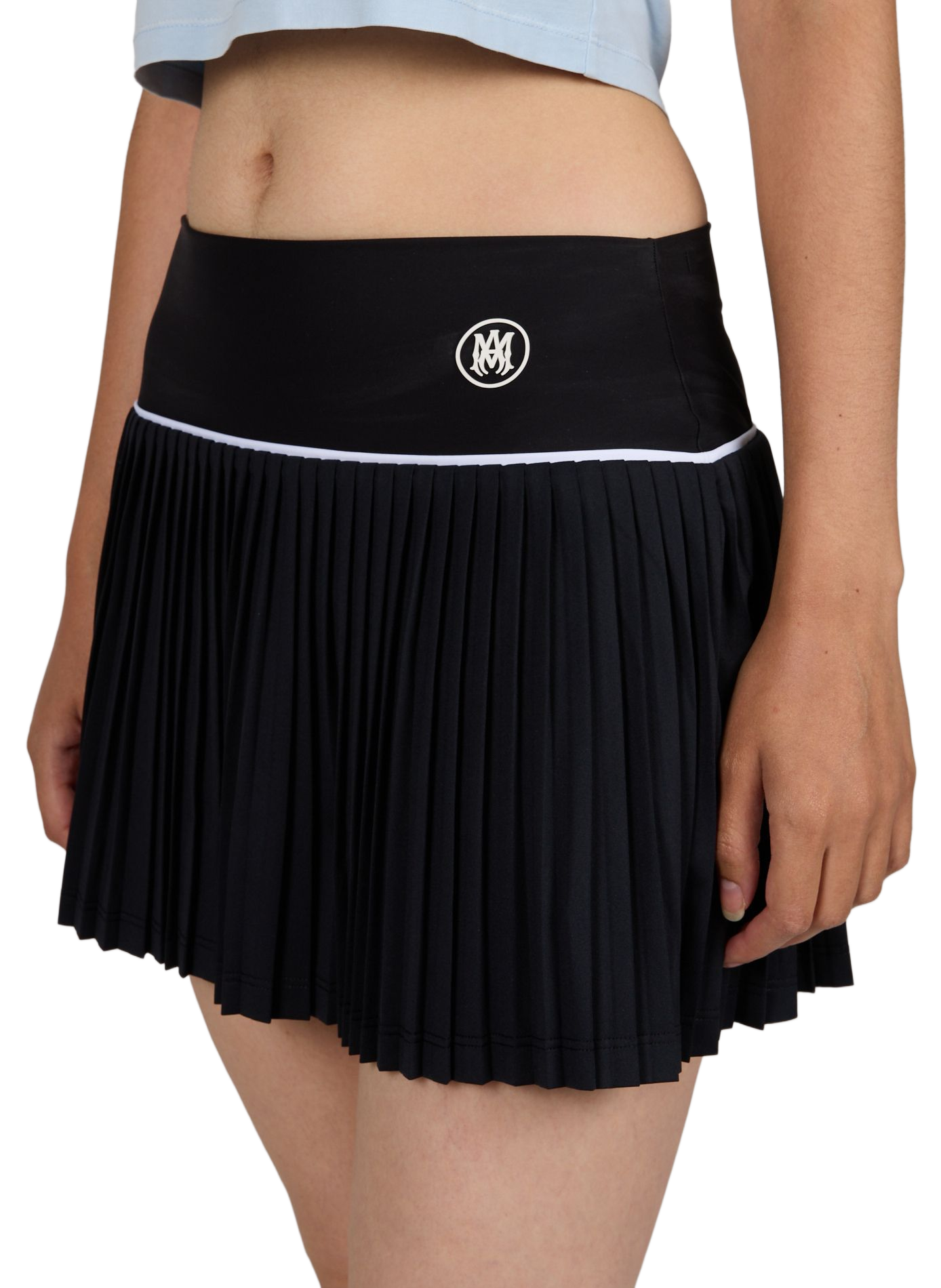 Plissier Minirock AMIRI Schwarz