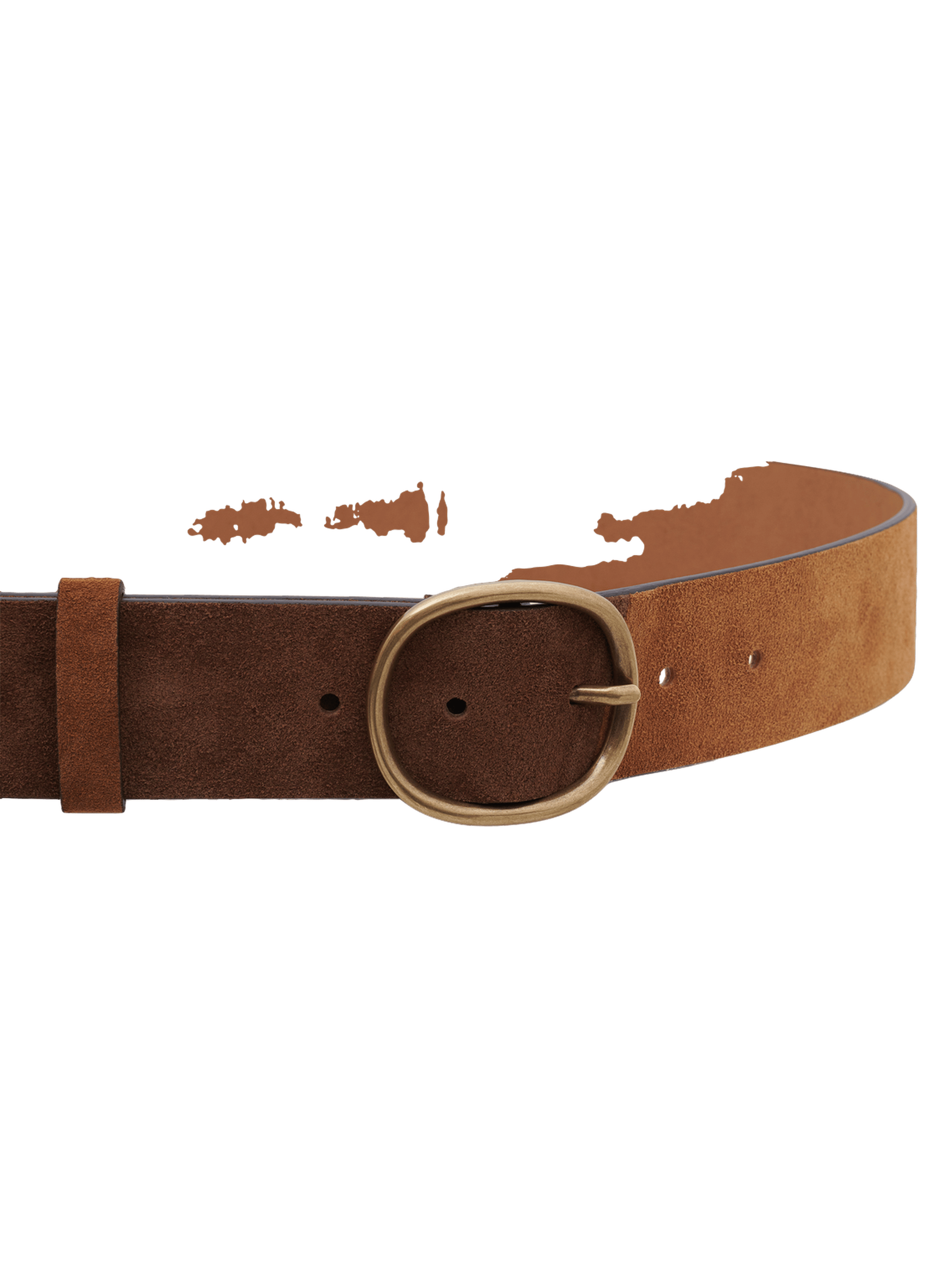 Ceinture en cuir velours - siena patch GERARD DAREL Marron
