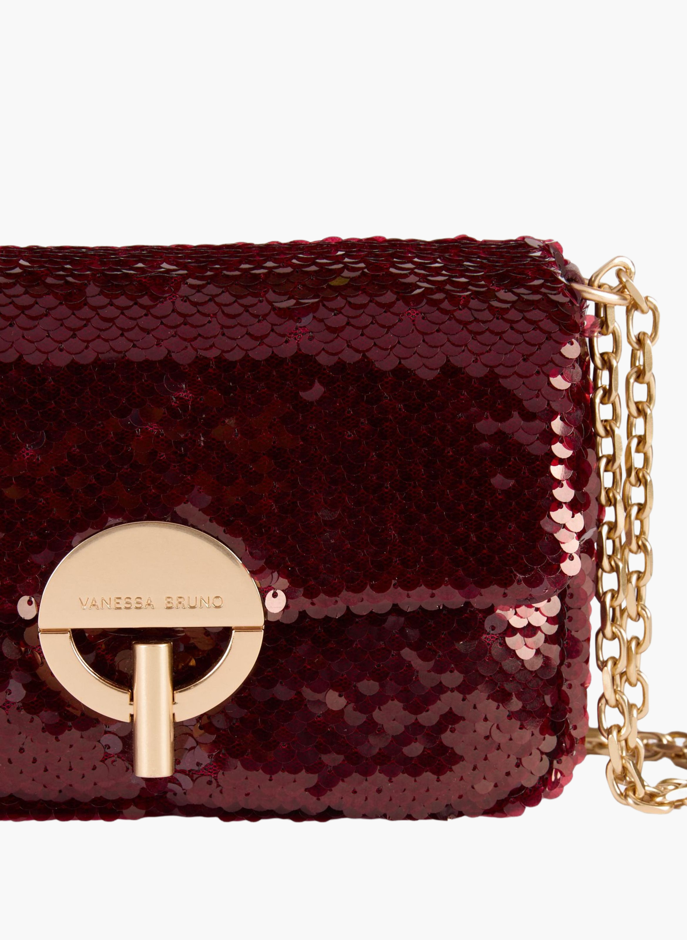 Petit sac moon sequins VANESSA BRUNO Rouge