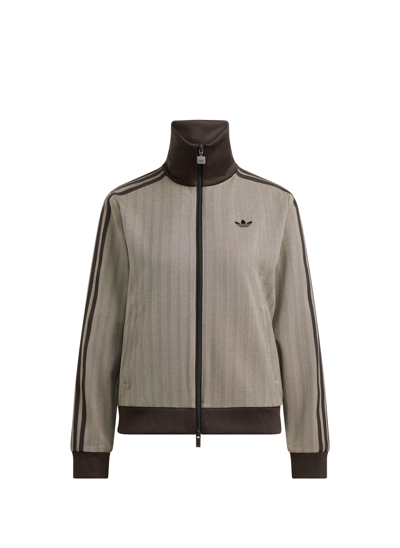 Veste de survêtement droite col montant  ADIDAS Brown