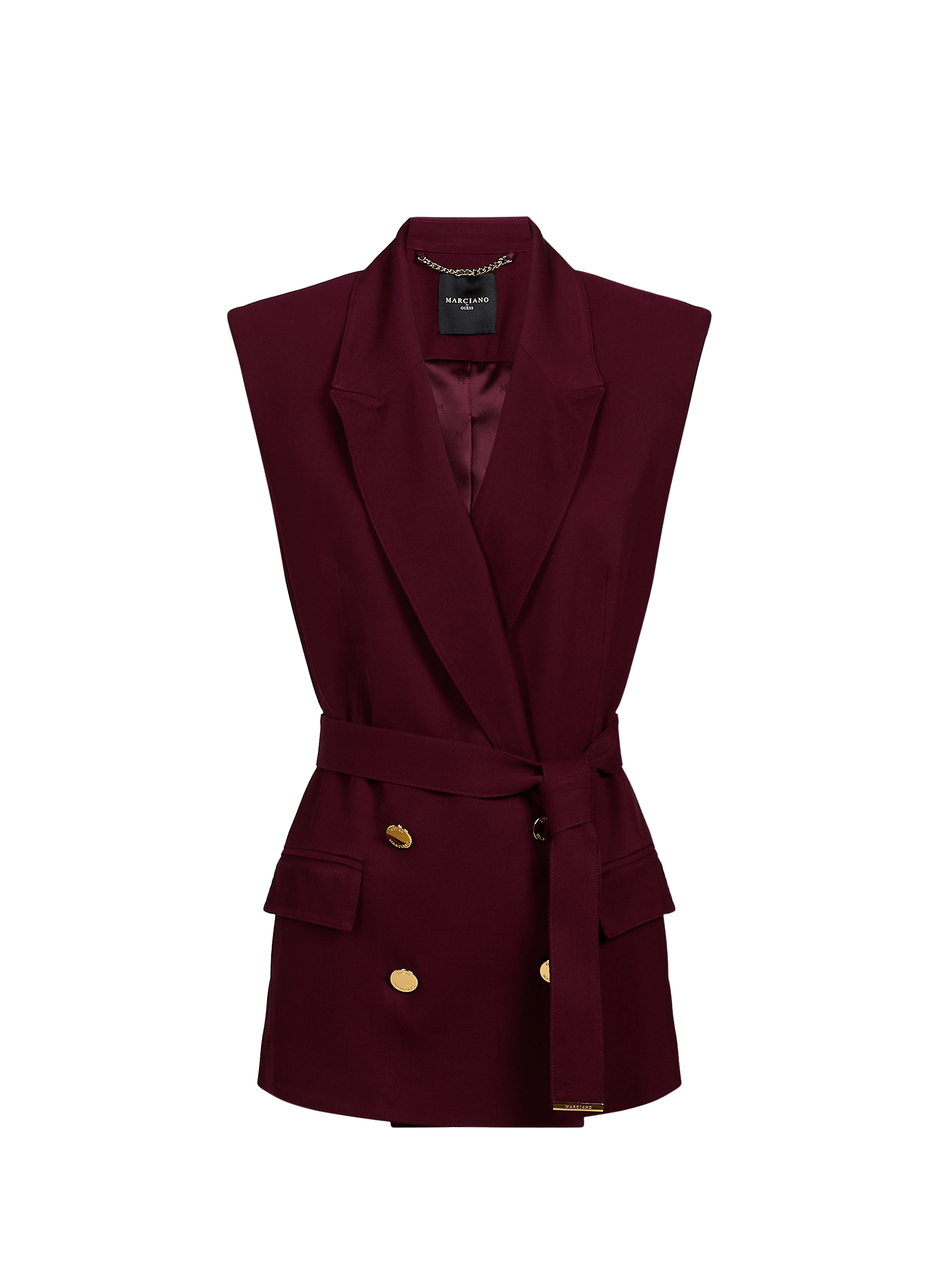 Veste sans manches Rachida à col V GUESS Rouge