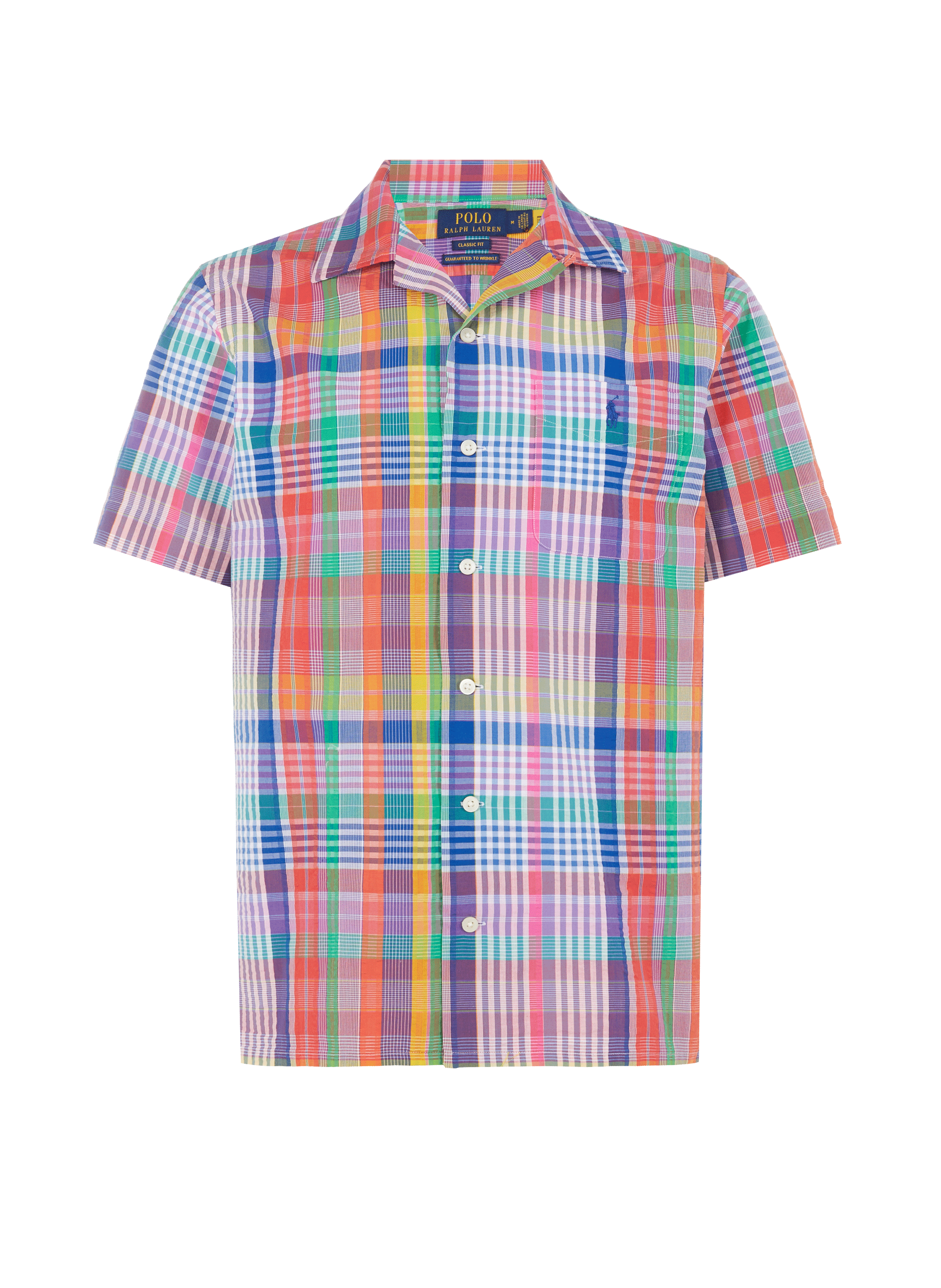 POLO RALPH LAUREN Chemise manches courtes droite à carreaux en coton Multicolore