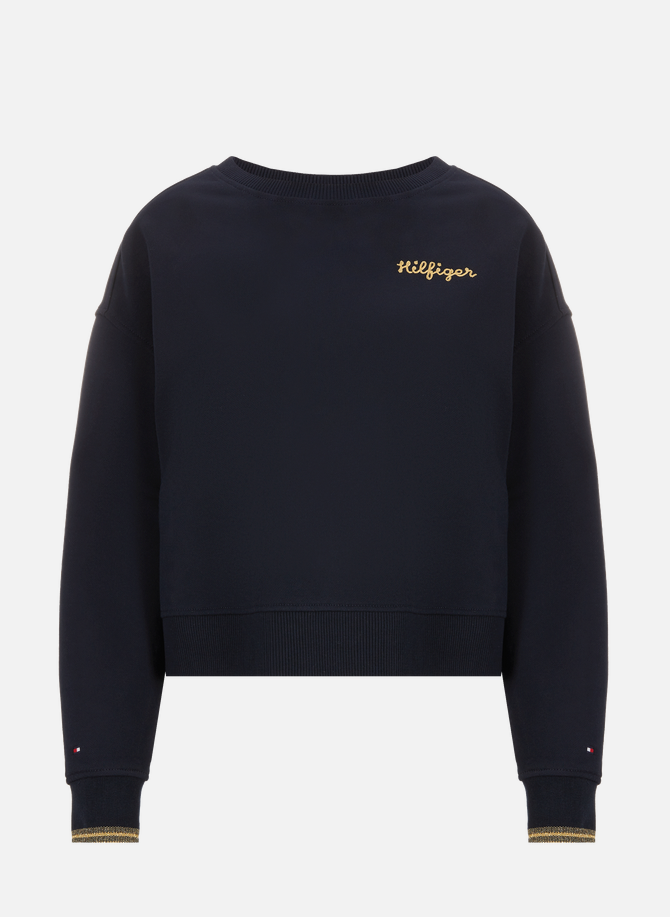 Sweatshirt ample en coton organique TOMMY HILFIGER