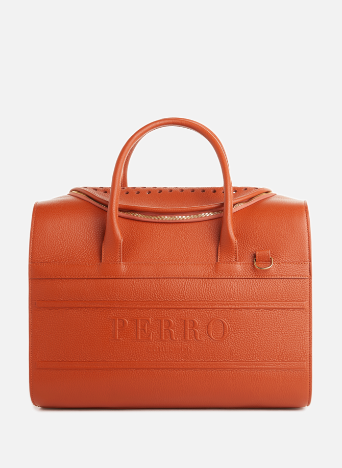 PERRO Leder-Reisetasche für Haustiere