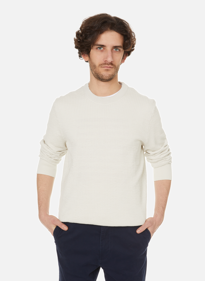 Round-neck cotton sweater ESPRIT