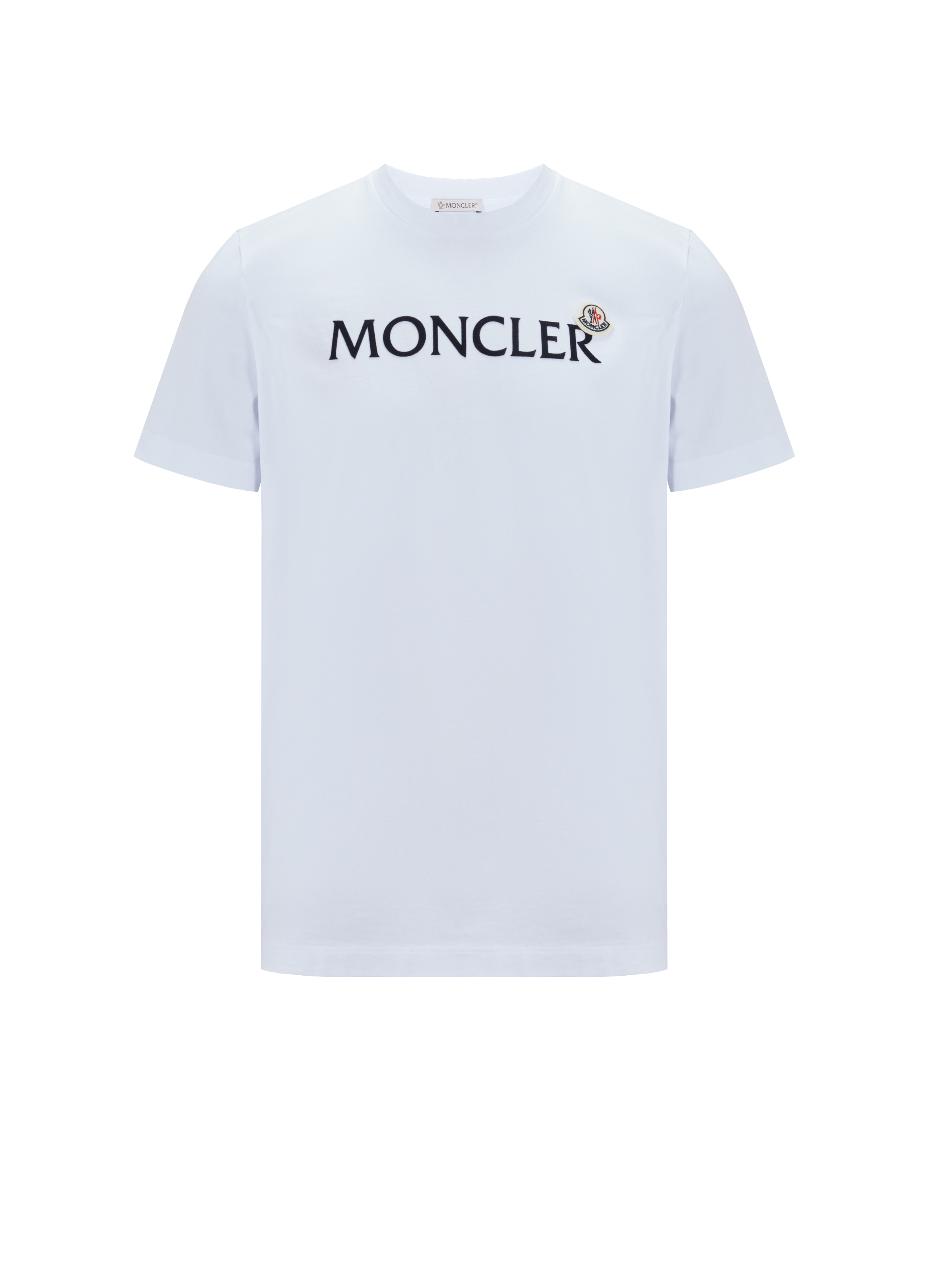 Cotton T-shirt with logo MONCLER White