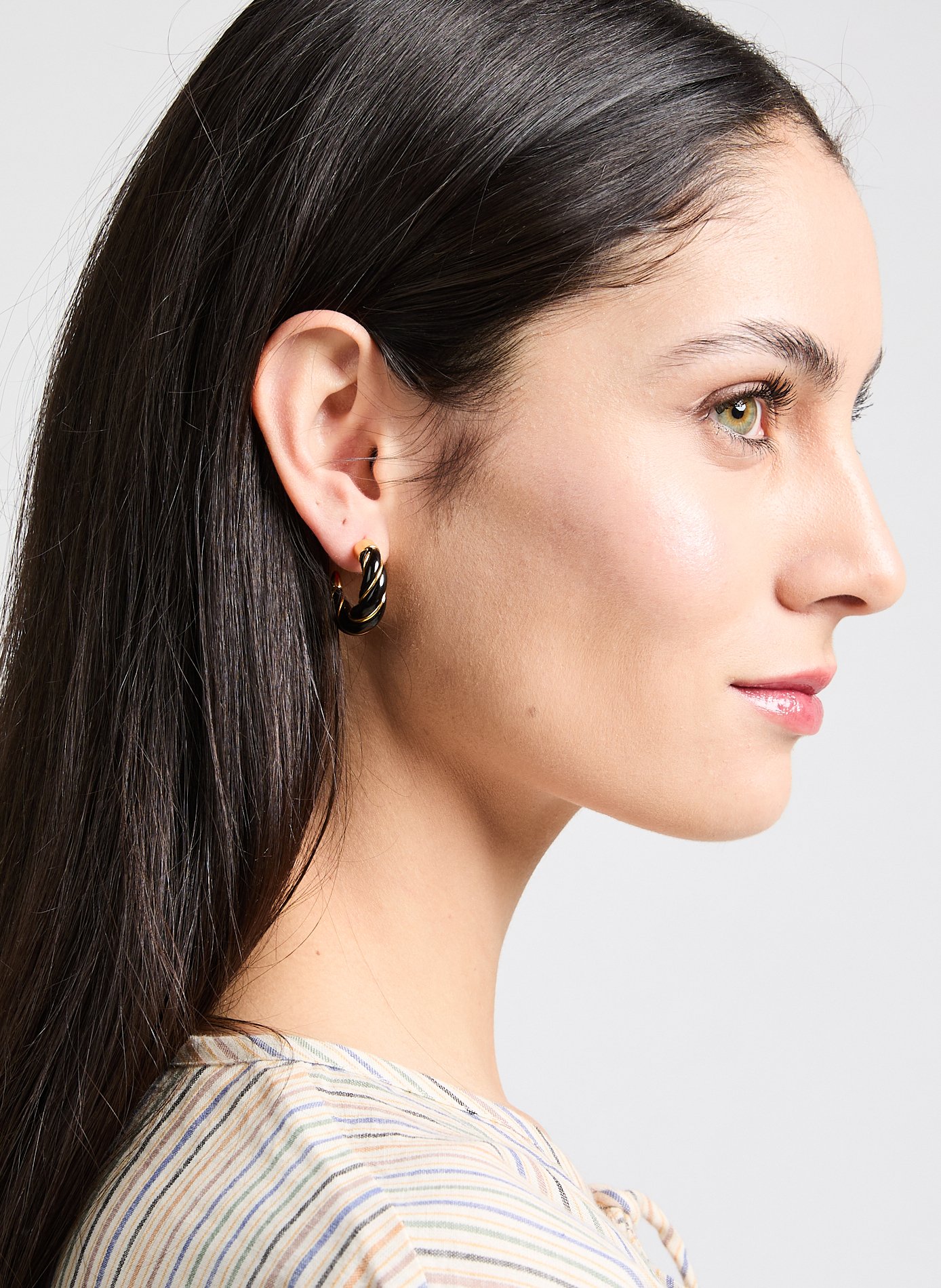 Boucles d&#039;oreille Diana AURELIE BIDERMANN Noir