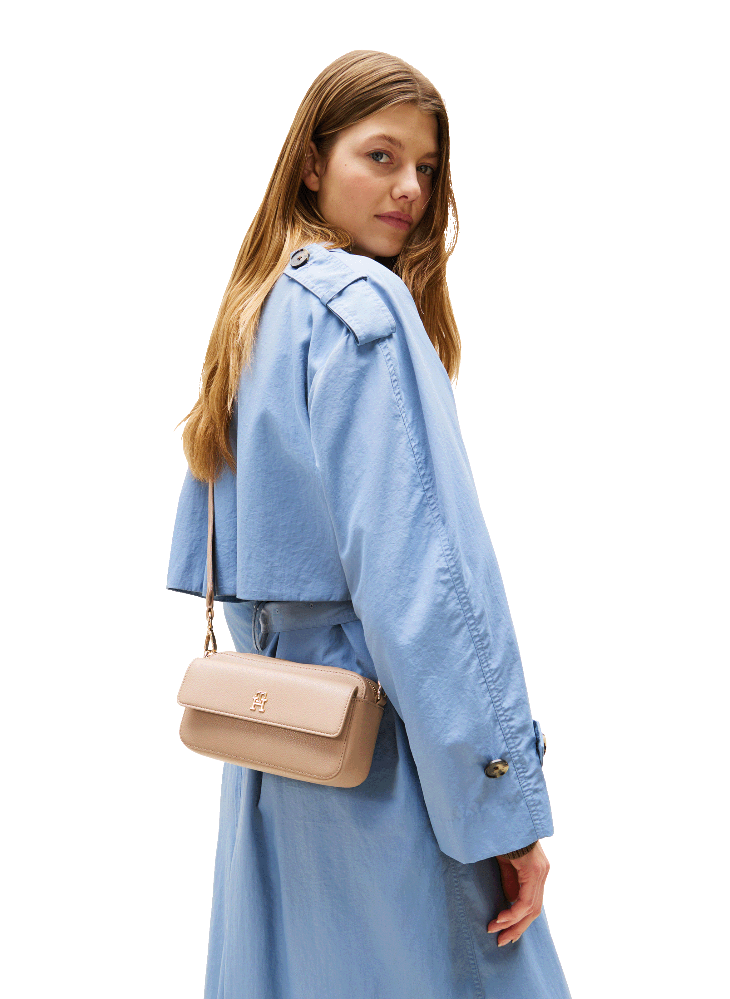 Sac à bandoulière camera TOMMY HILFIGER Beige