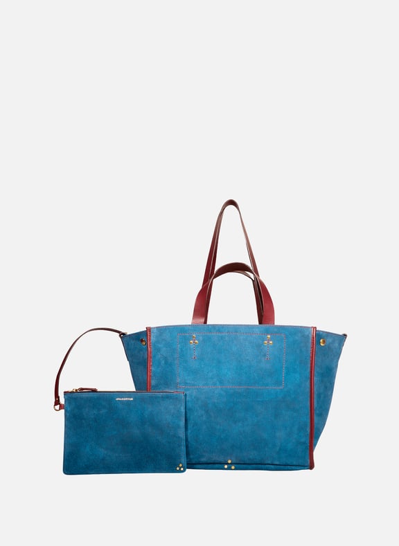 Leon M leather tote bag Blue by JÉRÔME DREYFUSS JÉRÔME DREYFUSS Leon M leather tote bag Blue