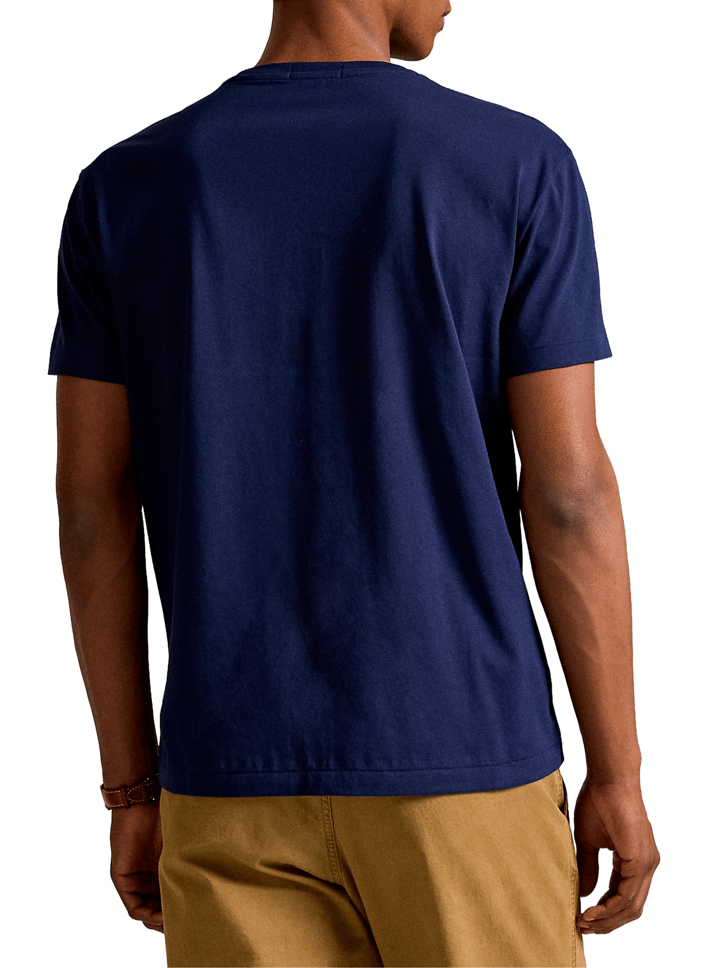 Straight round neck cotton T-shirt POLO RALPH LAUREN Blue