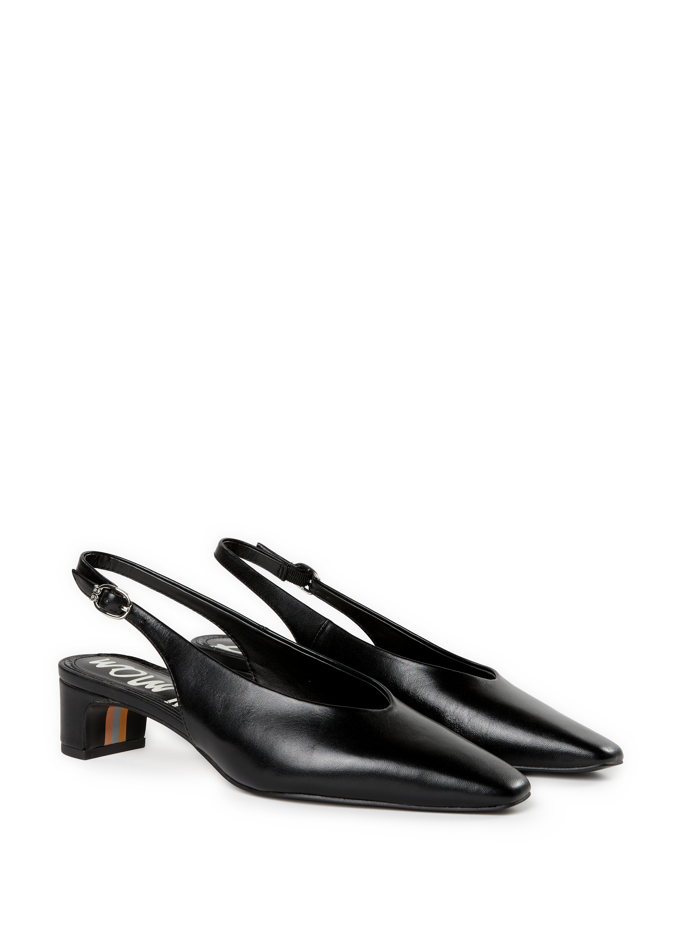 Sling-back Ronnie en cuir de mouton SAM EDELMAN Noir