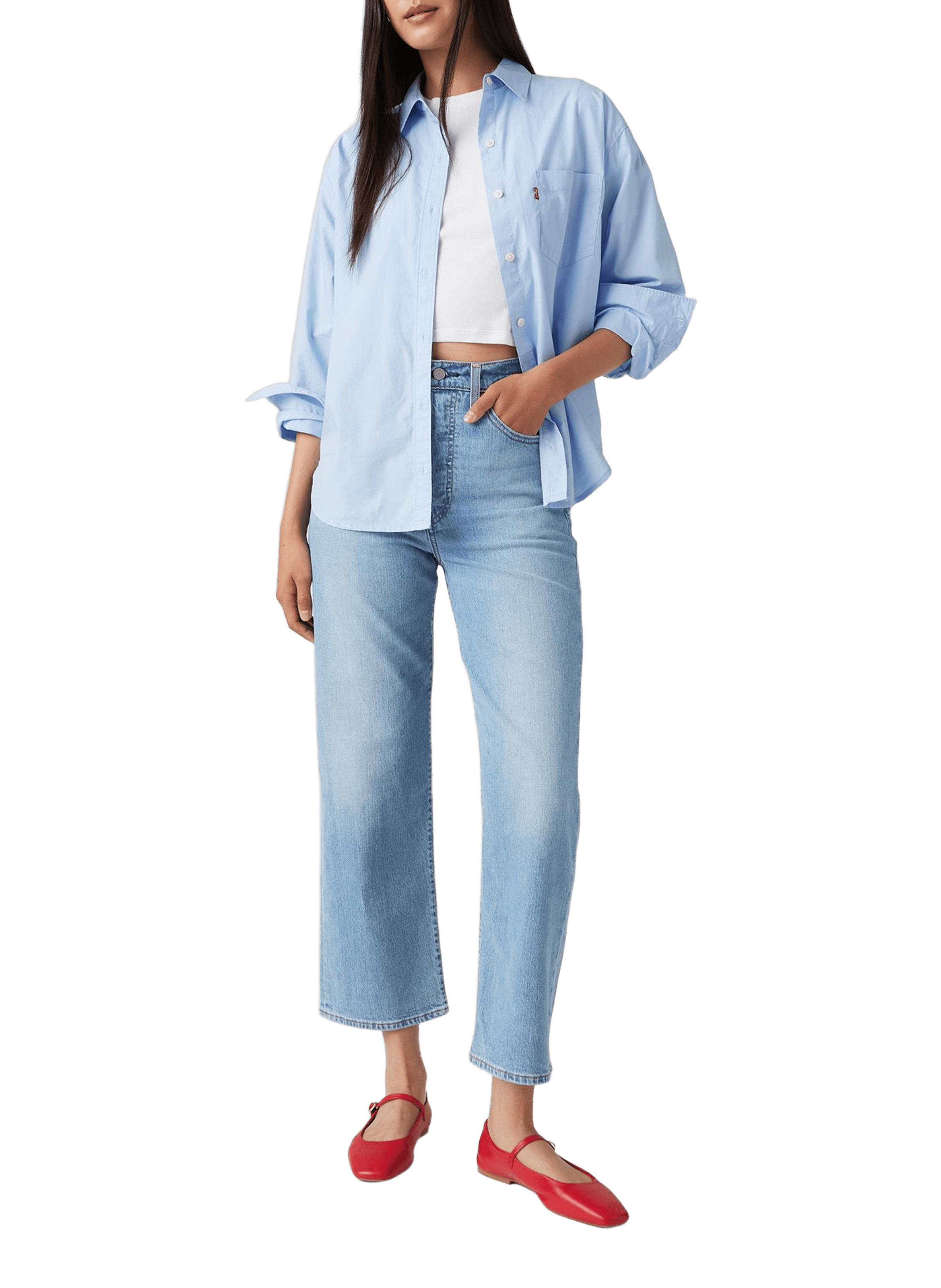 Ribcage Straight Jeans LEVI&#039;S Blue